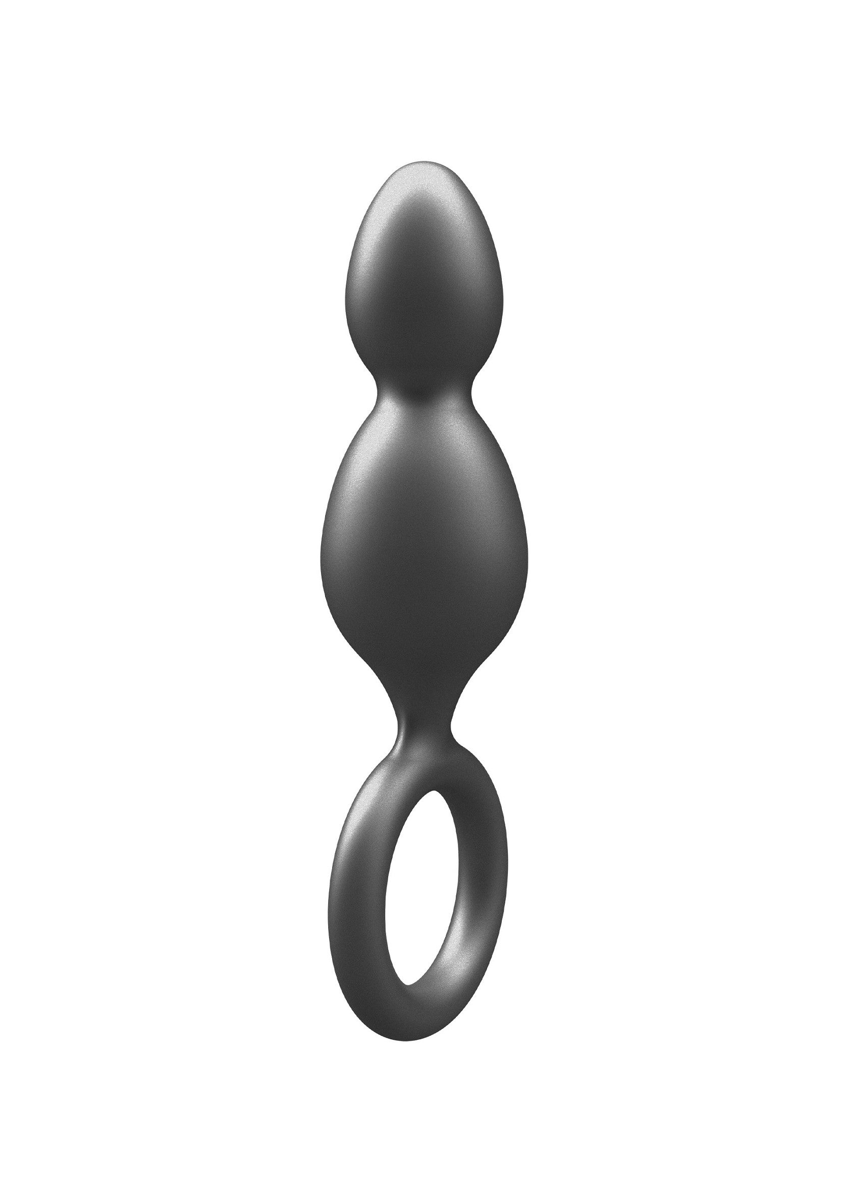 Plug anal en silicone lisse, pour un plaisir intense et confortable. Anneau de maintien intégré.; Gladde siliconen anaalplug voor intens en comfortabel plezier. Met geïntegreerde vasthoudring.; Smooth silicone anal plug for intense and comfortable pleasure. Features an integrated holding ring.
