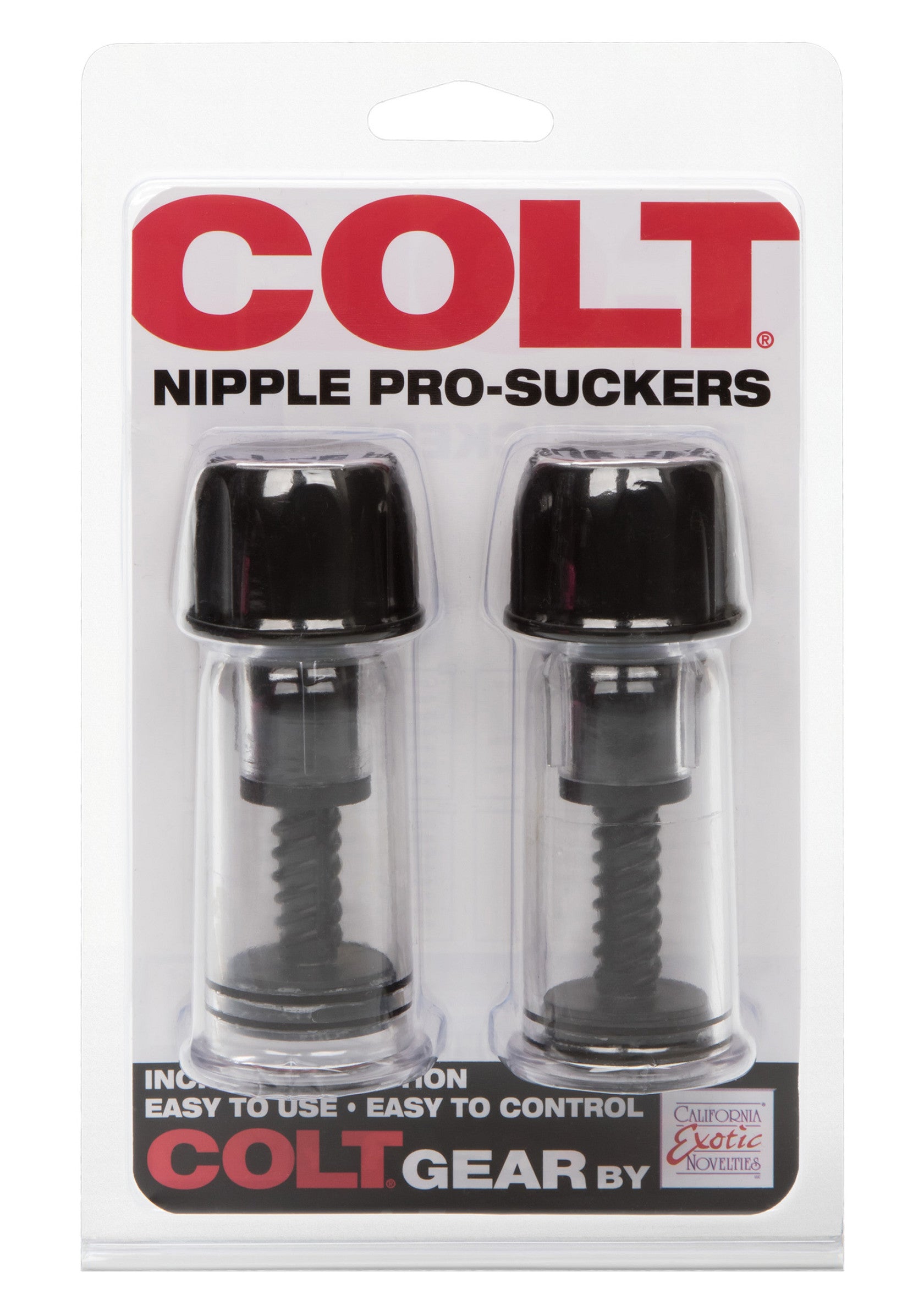 COLT Nipple Pro-Suckers pour une stimulation intense. Facile à utiliser et à contrôler.; COLT Nipple Pro-Suckers voor intense stimulatie. Eenvoudig te gebruiken en te bedienen.; COLT Nipple Pro-Suckers for intense stimulation. Easy to use and control.