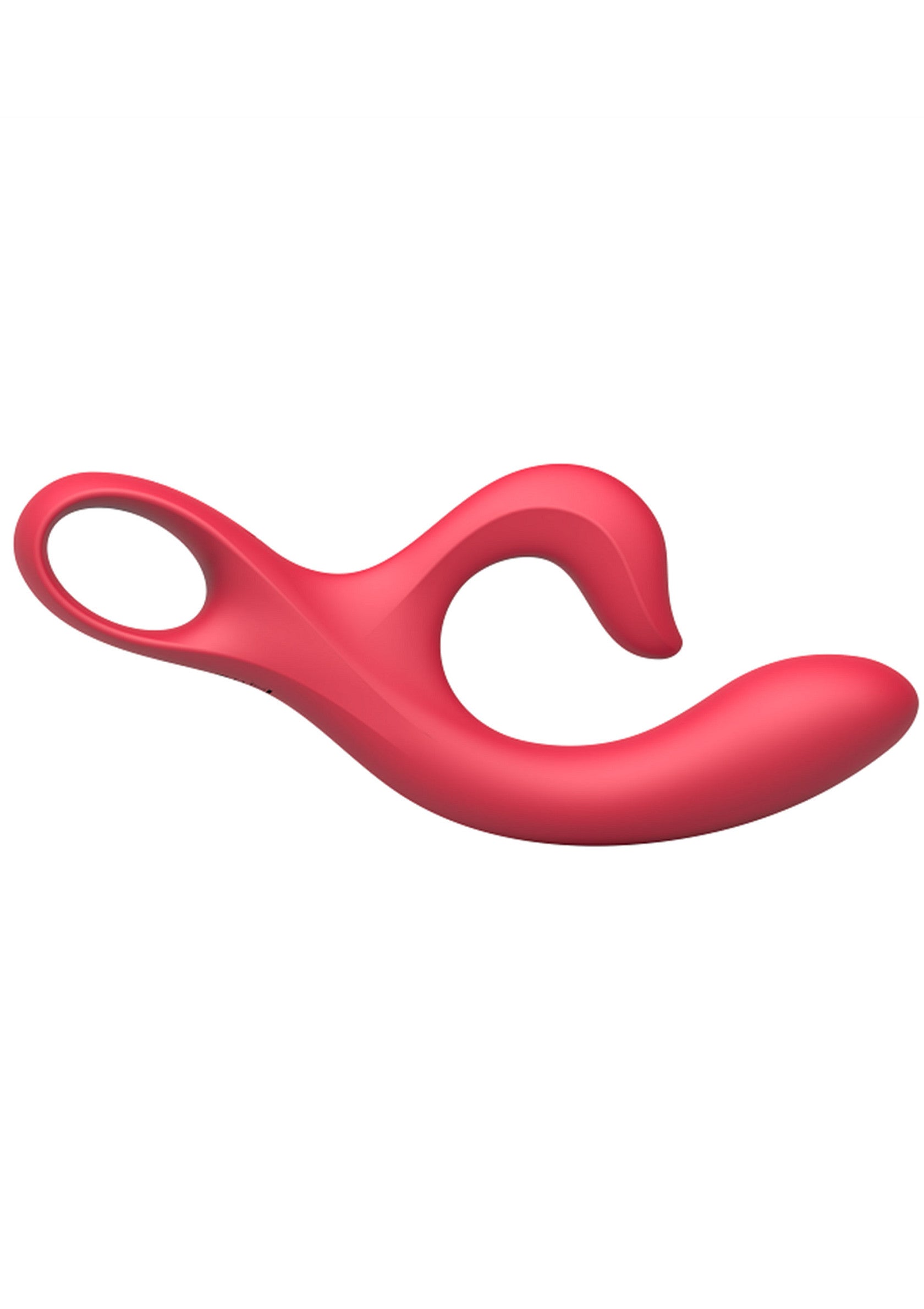Vibromasseur vibrant en silicone rose pour stimulation clitoridienne et point G. Plaisir intense garanti!; Vibrerende roze siliconen vibrator voor clitoris- en G-spot stimulatie. Gegarandeerd intens genot!; Vibrating pink silicone vibrator for clitoral and G-spot stimulation. Guaranteed intense pleasure!