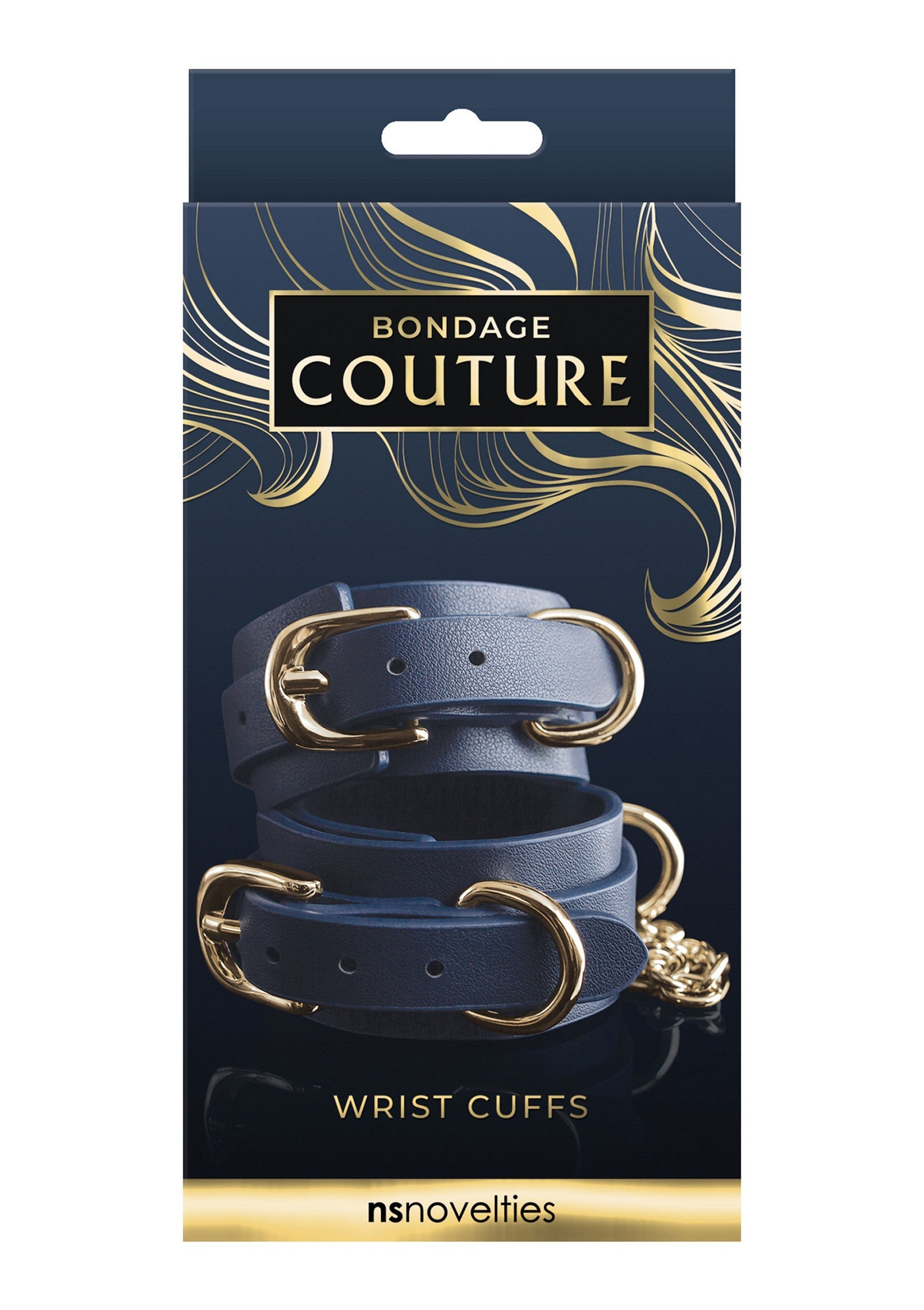 Menottes élégantes Bondage Couture NS Novelties. Accessoires de jeu de rôle sensuels et raffinés.; Stijlvolle Bondage Couture NS Novelties handboeien. Sensuele en verfijnde rollenspelaccessoires.; Stylish Bondage Couture NS Novelties wrist cuffs. Sensual and refined role play accessories.