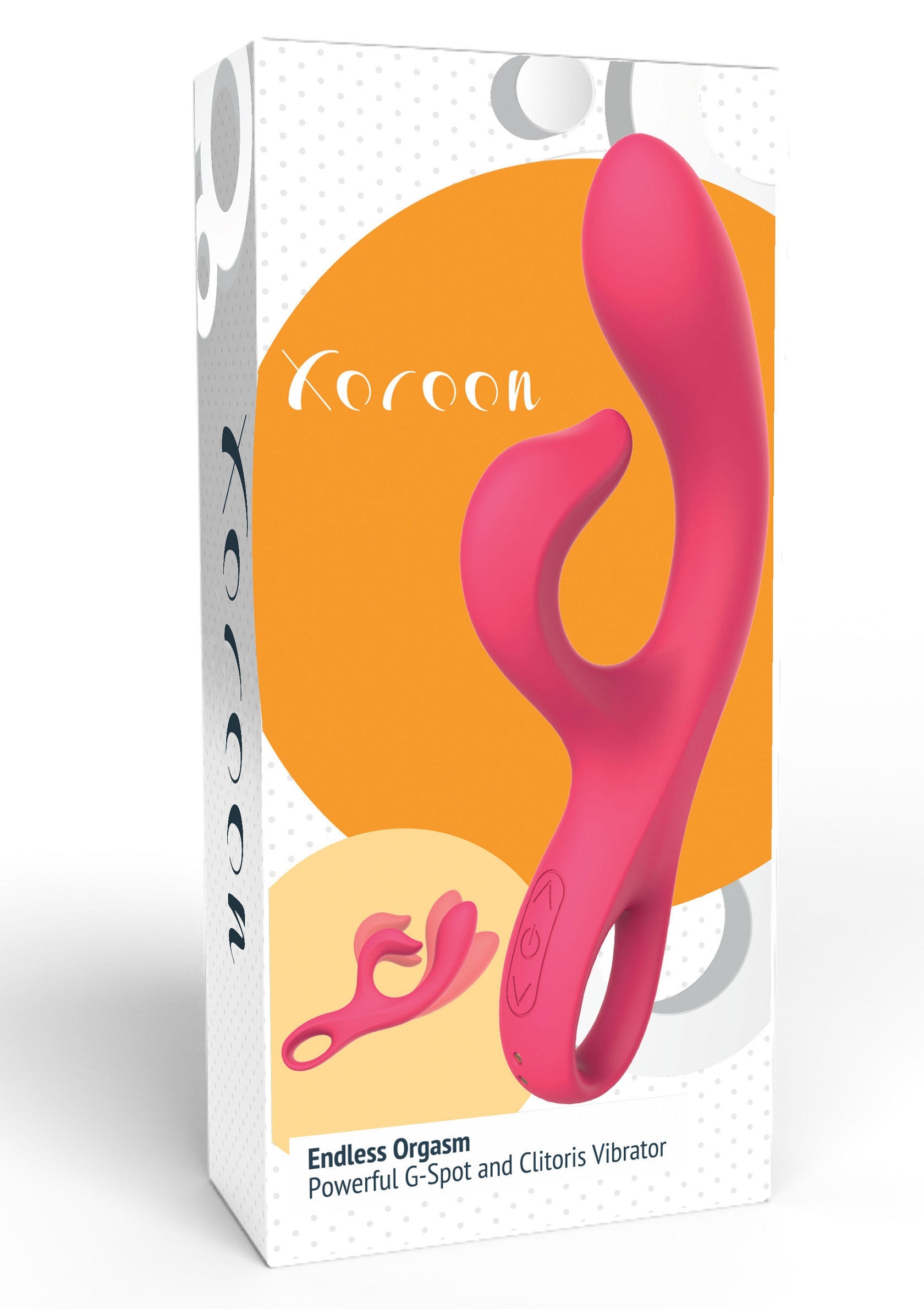 Vibrateur rose puissant pour le point G et le clitoris pour un orgasme sans fin.; Krachtige roze G-spot en clitoris vibrator voor eindeloos orgasme.; Powerful pink G-Spot and clitoris vibrator for endless orgasm.