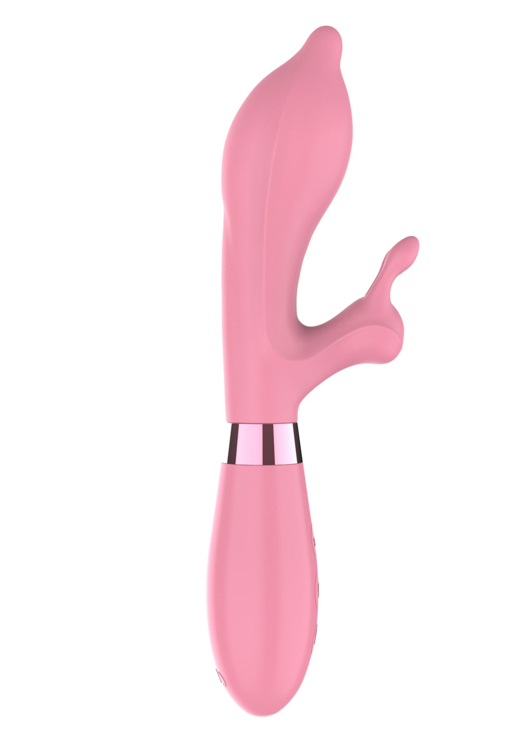 Vibromasseur rose pour le plaisir féminin. Design ergonomique et élégant pour une expérience unique.; Roze vibrator voor vrouwelijk genot. Ergonomisch en elegant design voor een unieke ervaring.; Pink vibrator for feminine pleasure. Ergonomic and elegant design for a unique experience.
