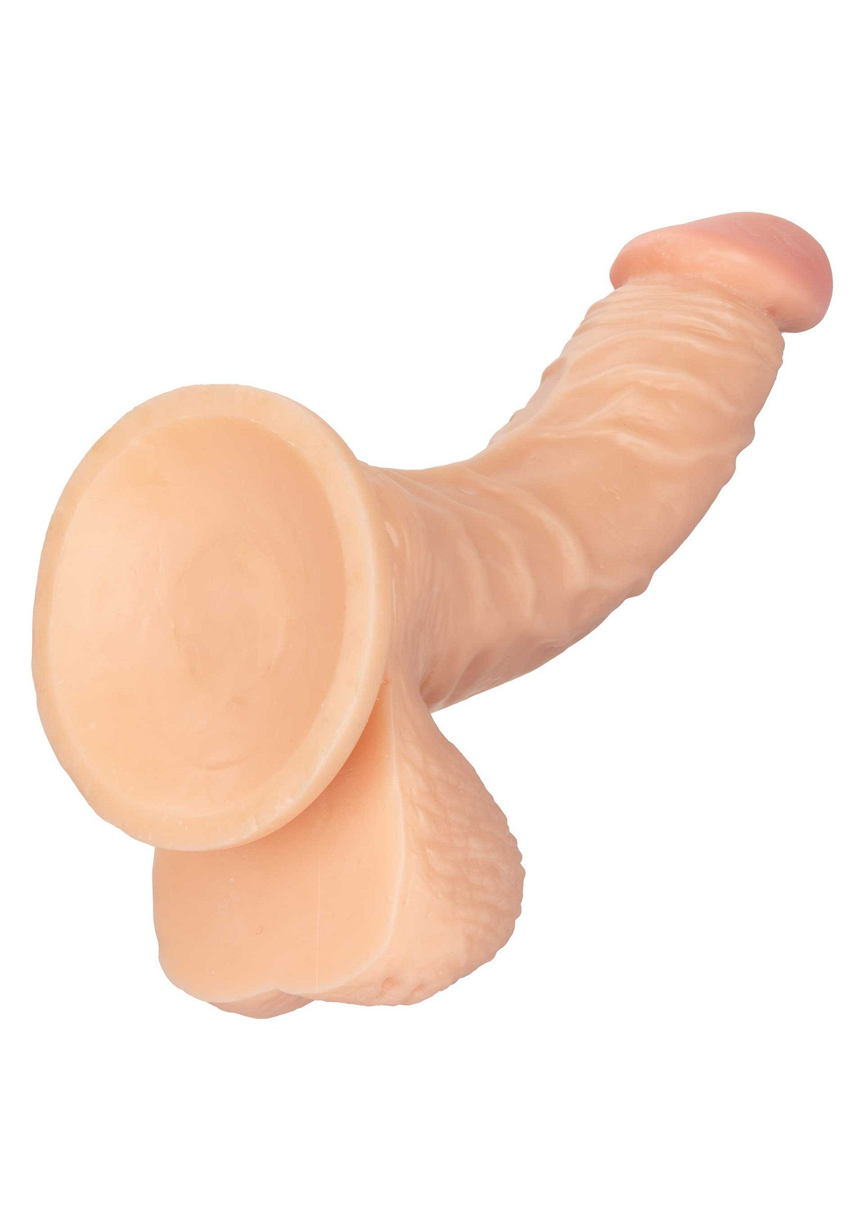 Gode réaliste avec ventouse pour un plaisir mains libres.; Realistische dildo met zuignap voor handsfree plezier.; Realistic dildo with suction cup for hands-free fun.
