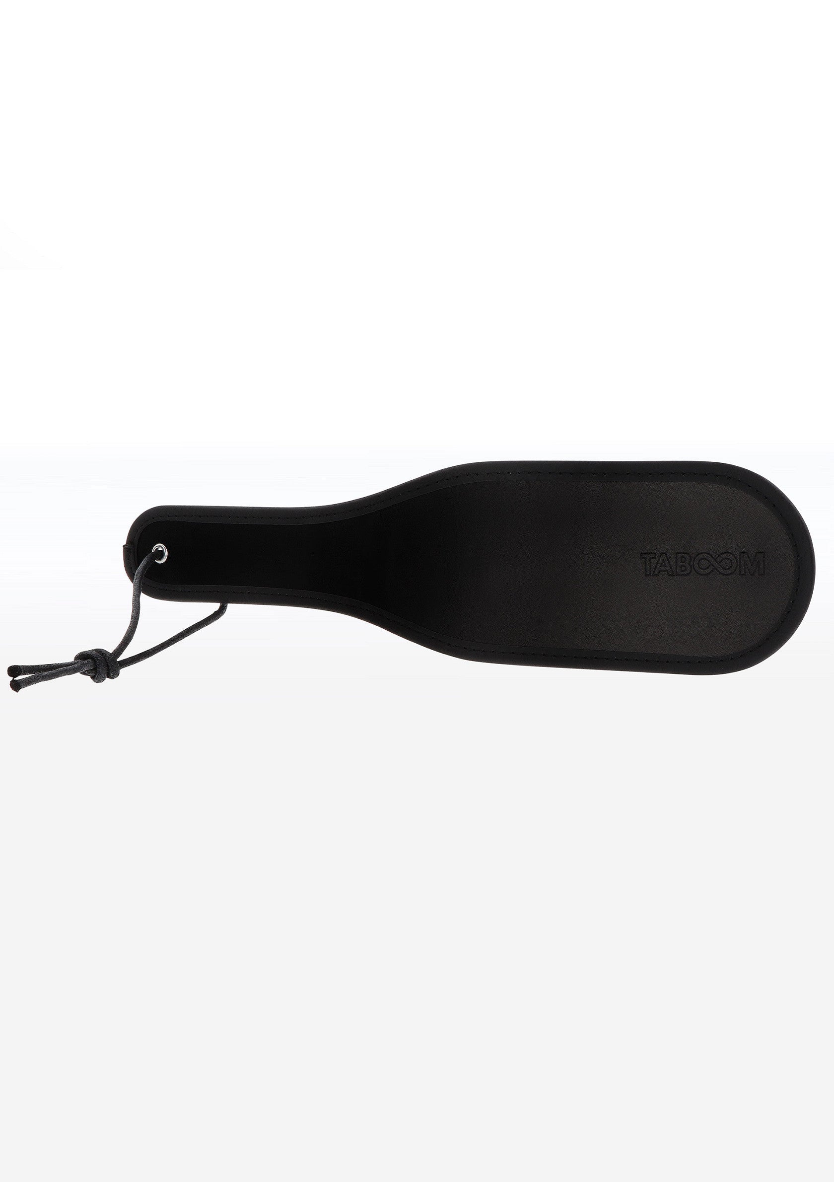 Palette Tayson noire pour jeux coquins. Un accessoire sensuel pour pimenter votre vie amoureuse.; Zwarte Tayson paddle voor speelse spelletjes. Een sensueel accessoire om uw liefdesleven op te fleuren.; Black Tayson paddle for playful games. A sensual accessory to spice up your love life.