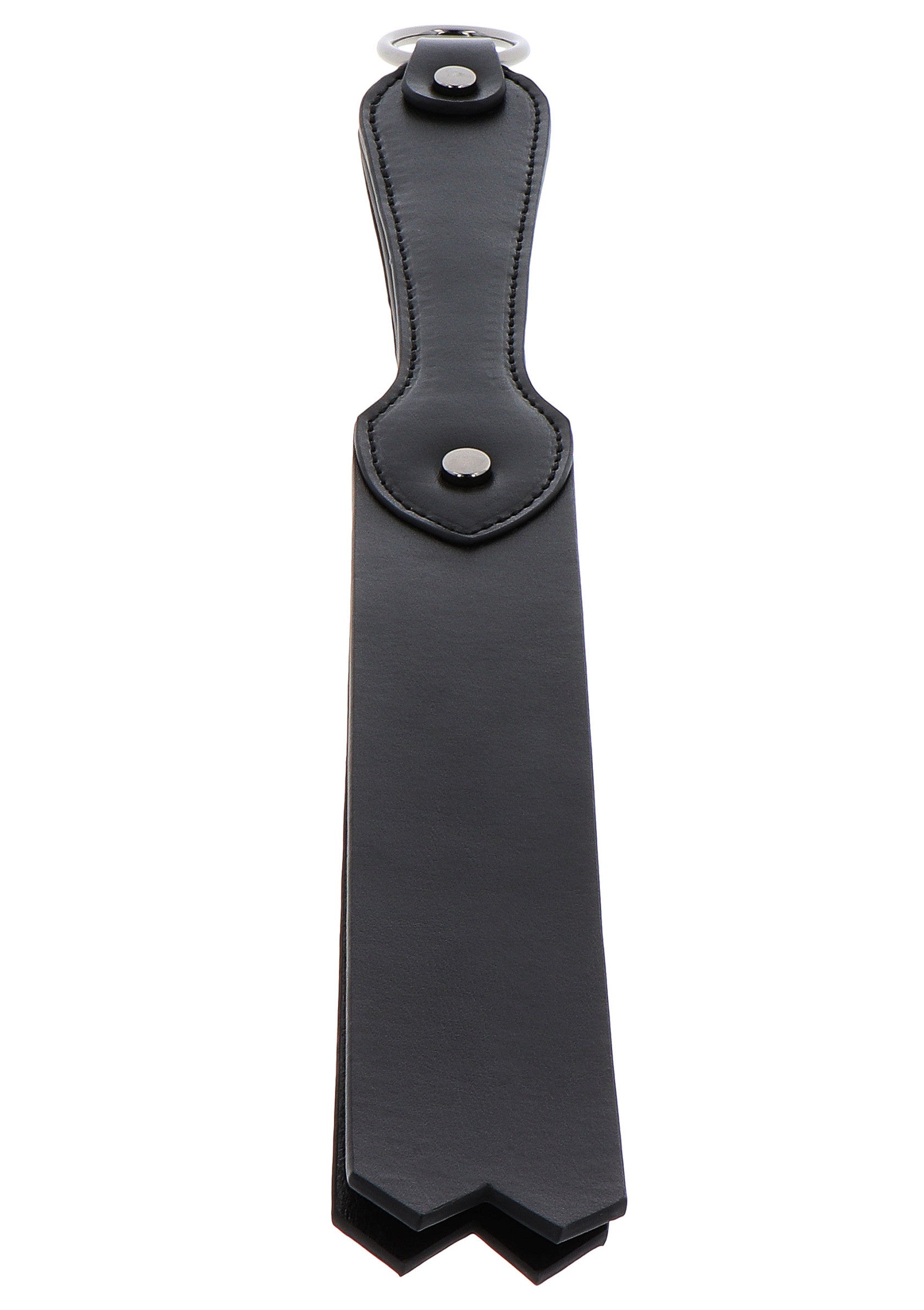 Palette en cuir noir pour jeux coquins. Accessoire de BDSM en cuir de haute qualité, idéal pour les jeux de rôle et de domination.; Zwarte leren paddle voor stout spel. Hoogwaardige BDSM accessoire van leer, ideaal voor rollenspellen en dominantie.; Black leather paddle for kinky games. High-quality leather BDSM accessory, ideal for role-playing and dominance.