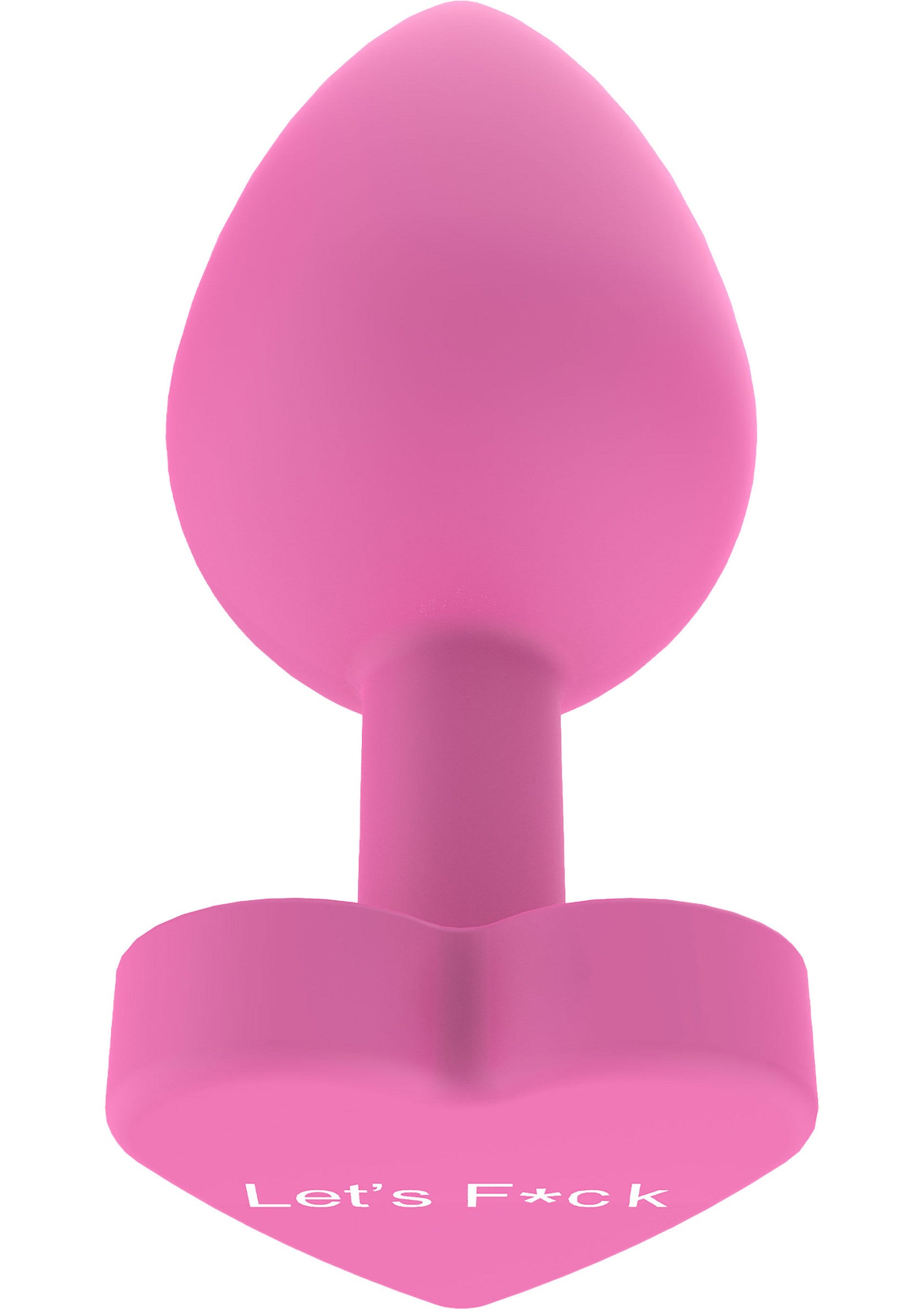 Plug anal rose avec base en forme de cœur et inscription coquine. Jouet pour adultes pour le plaisir personnel.; Roze anale plug met hartvormige basis en ondeugende inscriptie. Speeltje voor volwassenen voor persoonlijk genot.; Pink anal plug with heart base and naughty inscription. Adult toy for personal pleasure.