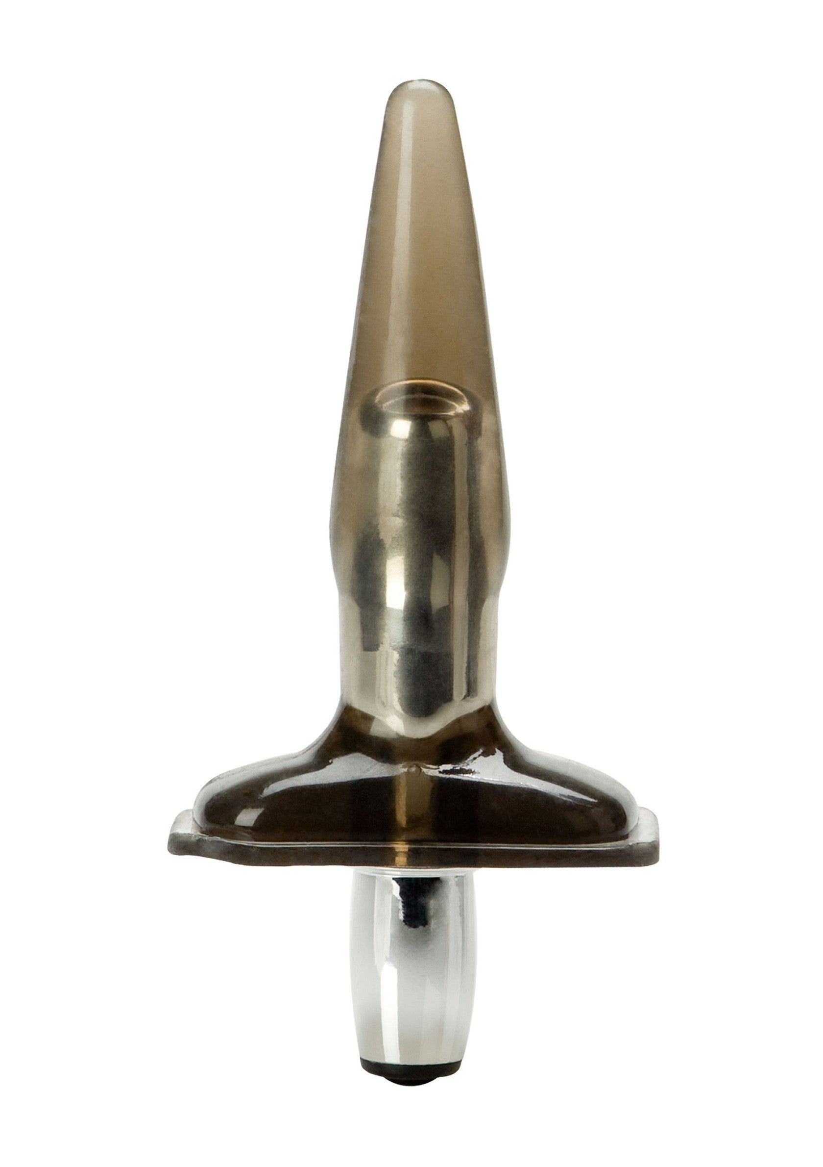 Plug anal en verre lisse avec base large pour le plaisir.; Gladde glazen anaalplug met brede basis voor genot.; Smooth glass butt plug with wide base for pleasure.