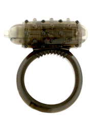 Anneau vibrant pour pénis avec stimulateur clitoridien pour une expérience partagée intense.; Vibrerende penisring met clitorisstimulator voor een intense gedeelde ervaring.; Vibrating cock ring with clitoral stimulator for intense shared pleasure.