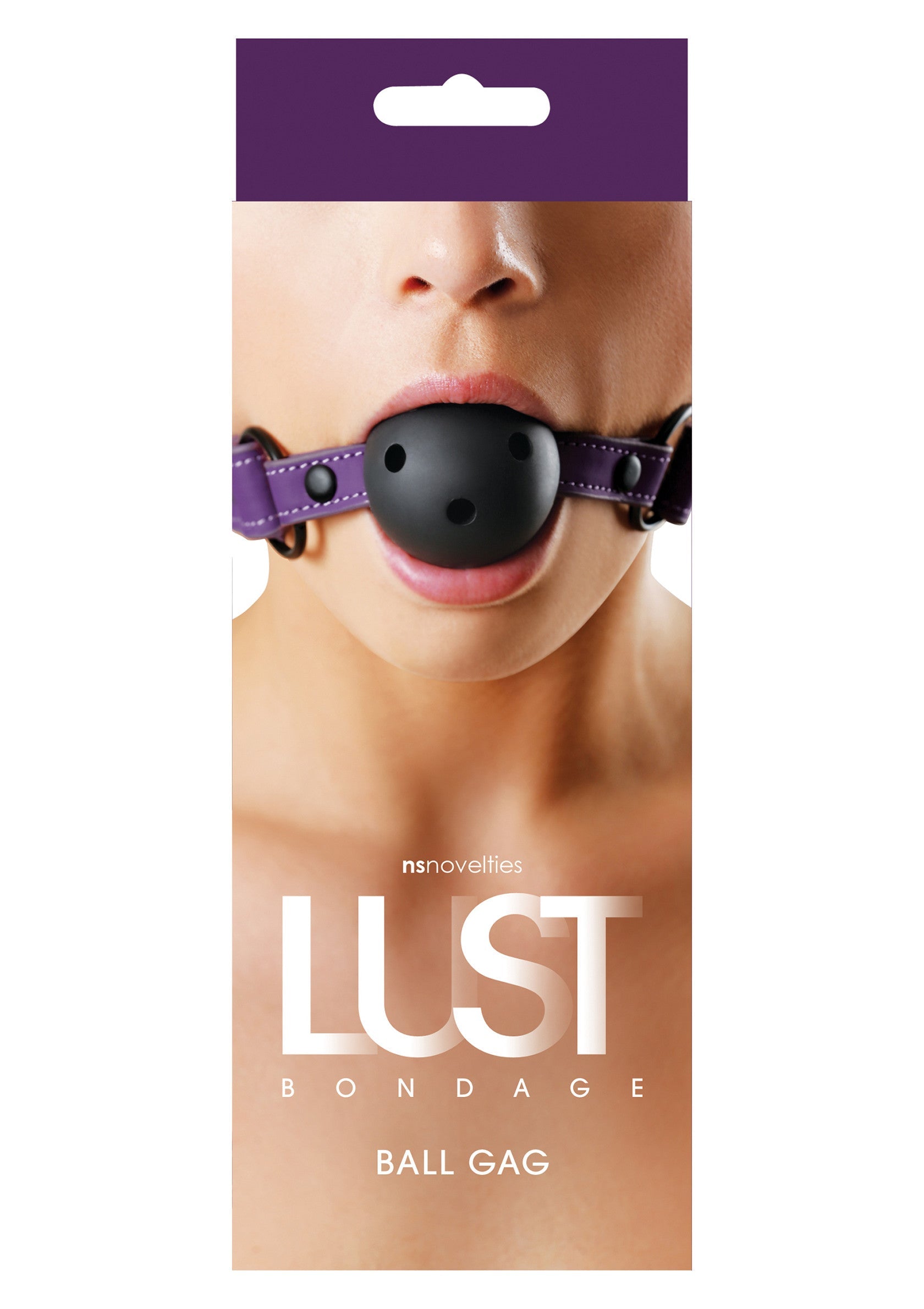 Bâillon sphérique Lust Bondage pour jeux coquins. Accessoire fétichiste pour pimenter vos moments de plaisir.; Lust Bondage ball gag voor ondeugende spelletjes. Fetisjaccessoire om je genotsmomenten op te fleuren.; Lust Bondage ball gag for kinky games. Fetish accessory to spice up your pleasure moments.