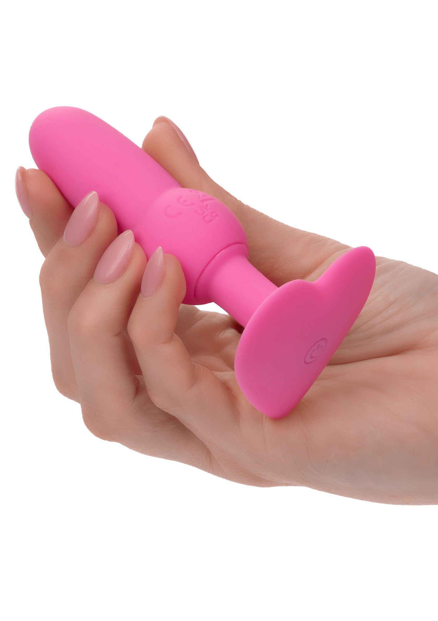 Plug anal rose texturé et design ergonomique pour un plaisir confortable et intense. Idéal pour les débutants comme pour les experts.; Roze anale plug met textuur en ergonomisch ontwerp voor comfortabel en intens genot. Ideaal voor beginners en experts.; Textured pink anal plug with an ergonomic design for comfortable, intense pleasure. Great for beginners & experienced users.