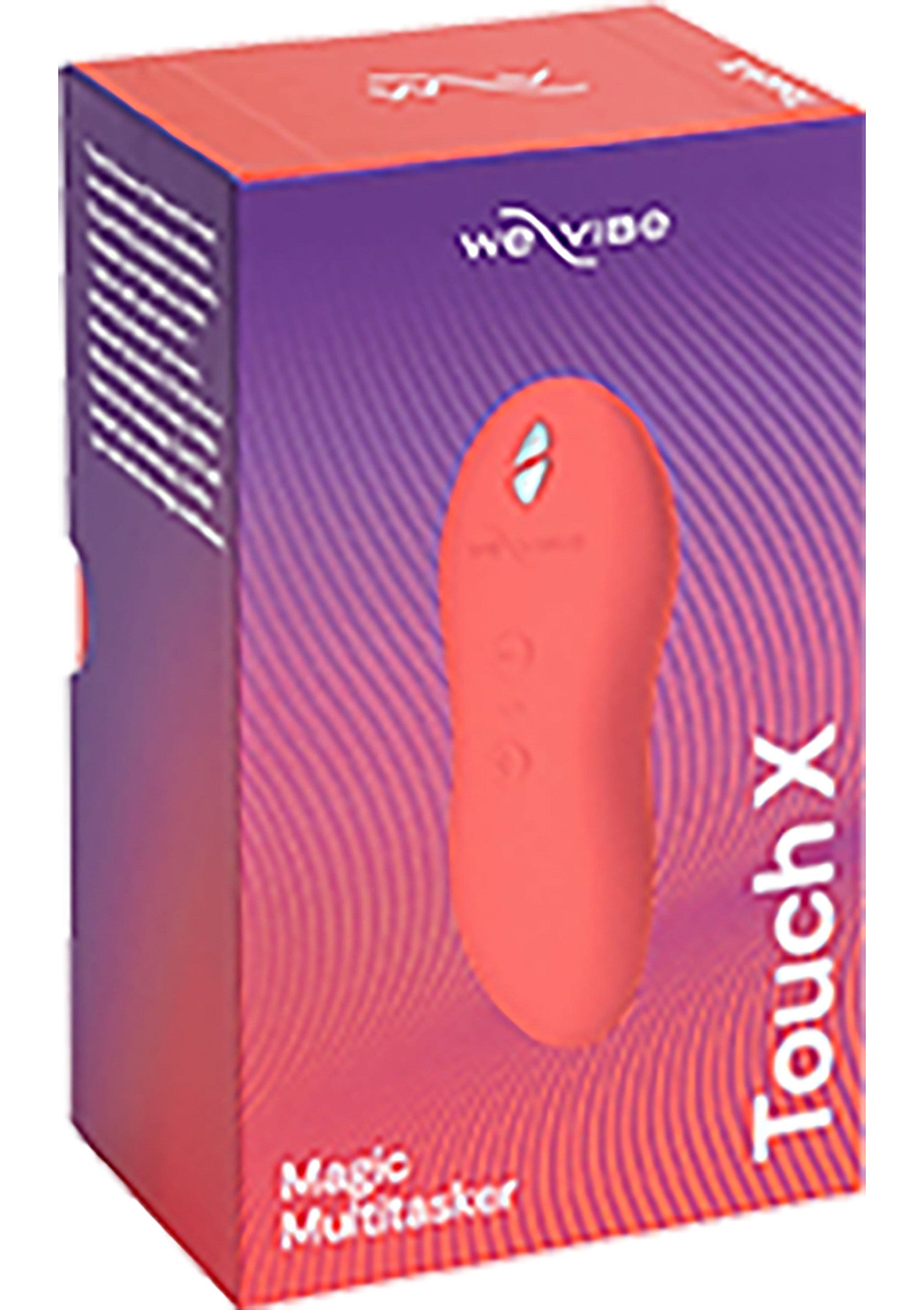 We-Vibe Touch X masseur personnel. Découvrez le plaisir ultime avec ce masseur vibrant, parfait pour l'exploration solo ou à deux.; We-Vibe Touch X persoonlijke stimulator. Ontdek ultiem plezier met deze vibrerende massager, perfect voor solo- of partnerspel.; We-Vibe Touch X personal massager. Discover ultimate pleasure with this vibrating massager, perfect for solo or partner play.
