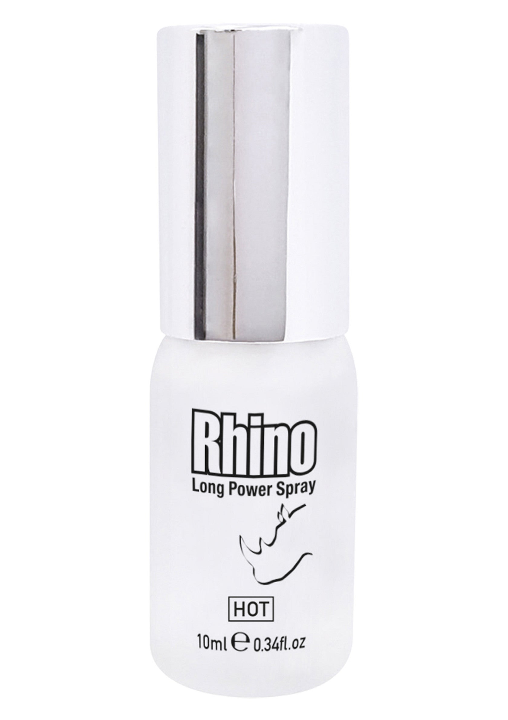 Rhino Long Power Spray pour hommes, 10 ml pour une performance accrue.; Rhino Long Power Spray voor mannen, 10 ml voor verbeterde prestaties.; Rhino Long Power Spray for men, 10 ml for enhanced performance.