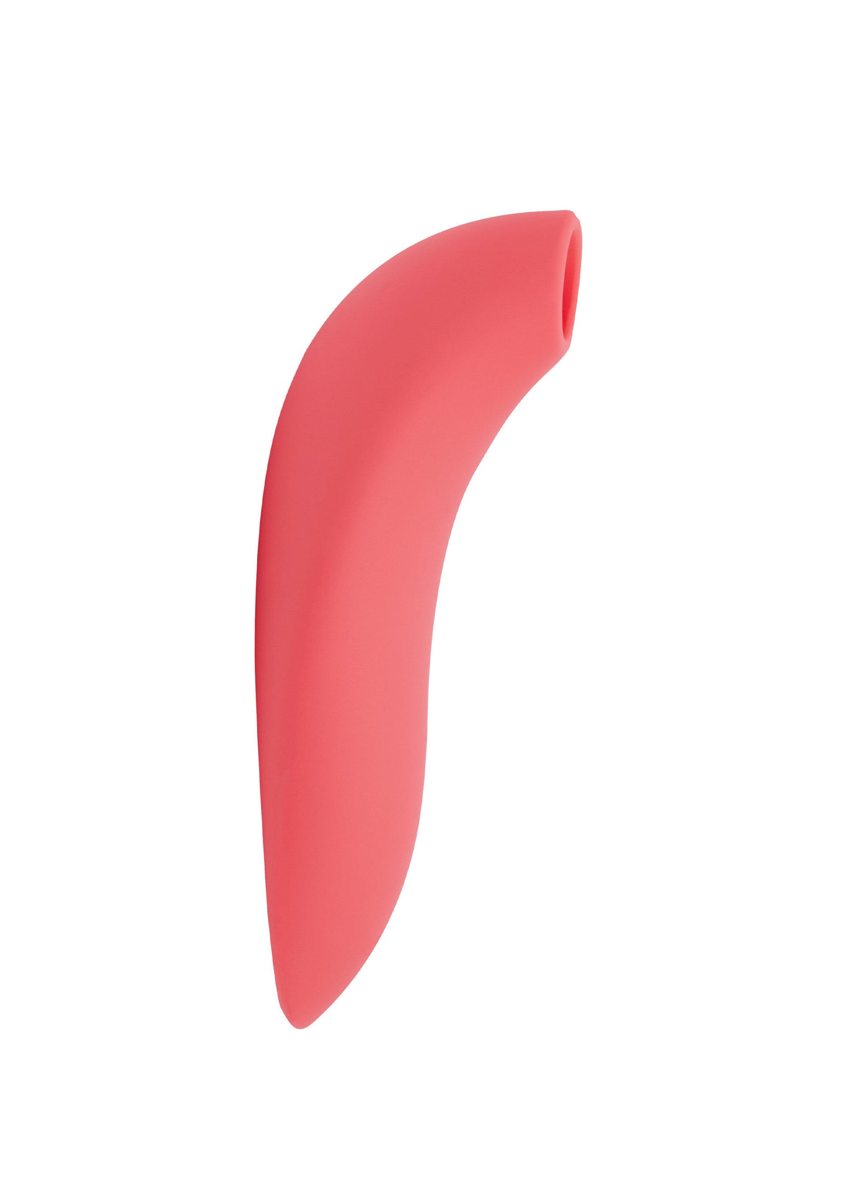 Masseur clitoridien incurvé rose pour le plaisir intime.; Roze gebogen clitorismassager voor intiem genot.; Pink curved clitoral massager for intimate pleasure.