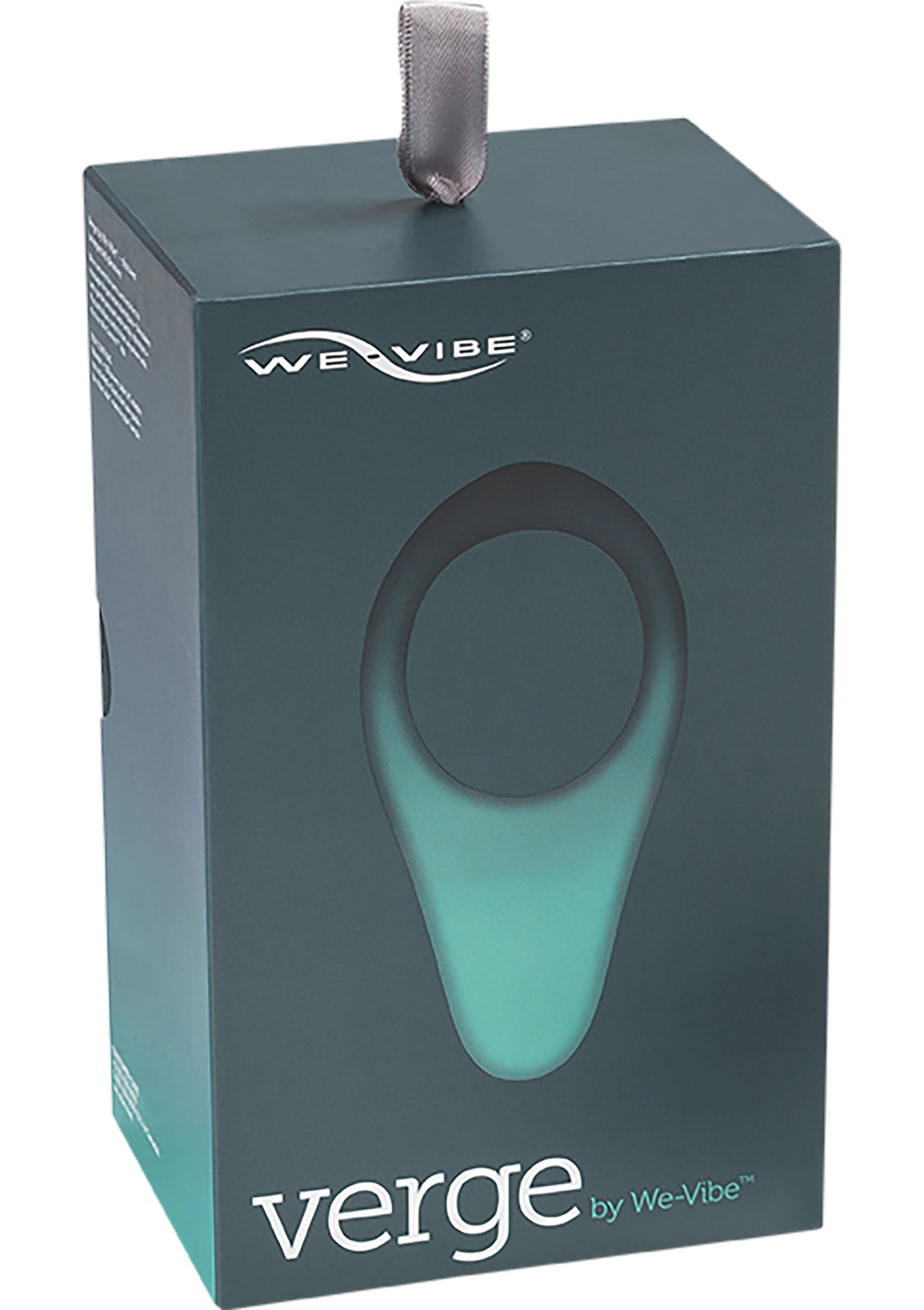 Boîte We-Vibe Verge : anneau vibrant pour des plaisirs partagés intenses.; We-Vibe Verge verpakking: vibrerende ring voor intense, gedeelde genoegens.; We-Vibe Verge box: vibrating ring for intense shared pleasures.
