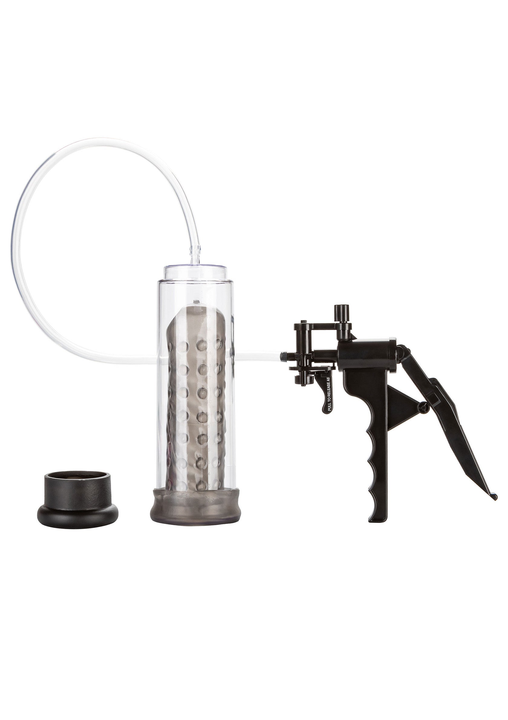 Pompe à pénis manuelle pour une érection plus forte et plus longue. Cylindre transparent et manomètre pour un contrôle optimal.; Handmatige penispomp voor een sterkere en langere erectie. Transparante cilinder en manometer voor optimale controle.; Manual penis pump for a stronger, longer erection. Clear cylinder and gauge for optimal control. Shop now!