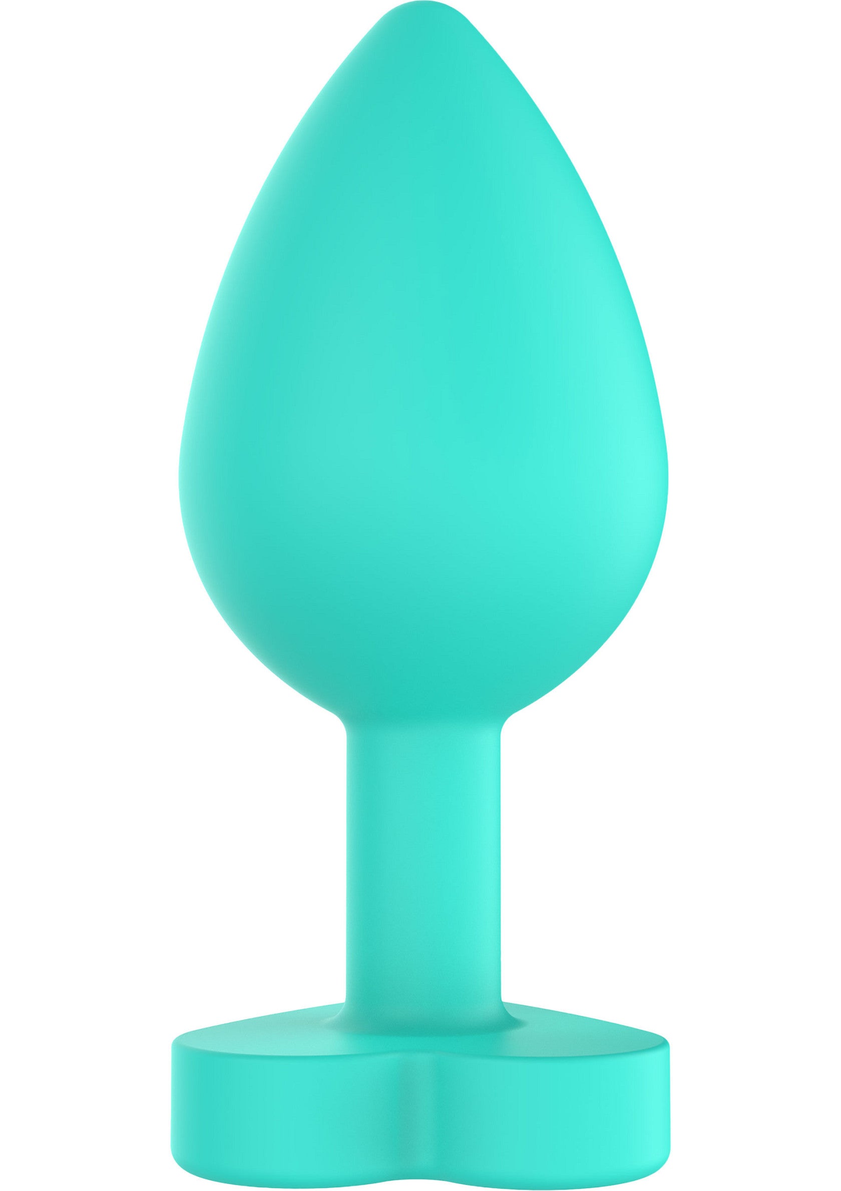 Plug anal turquoise pour le plaisir intime et l'exploration.; Turquoise buttplug voor intiem genot en verkenning.; Teal buttplug for intimate pleasure and exploration.