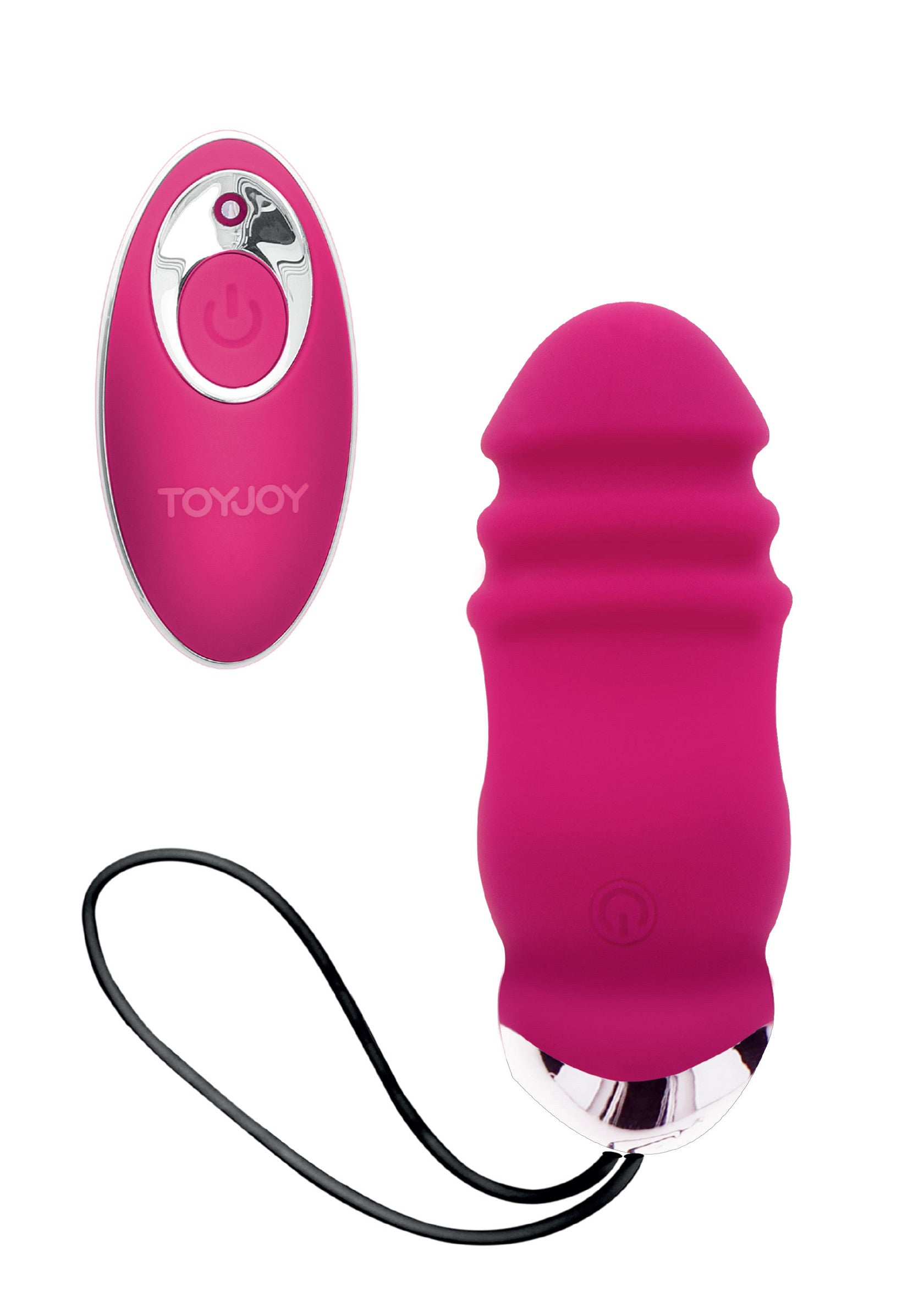 Vibromasseur rose ToyJoy avec télécommande. Découvrez le plaisir avec ce sextoy vibrant de haute qualité pour adultes.; Roze ToyJoy vibrator met afstandsbediening. Ontdek plezier met dit hoogwaardige vibrerende seksspeeltje voor volwassenen.; Pink ToyJoy vibrator with remote. Discover pleasure with this high-quality vibrating sex toy for adults.