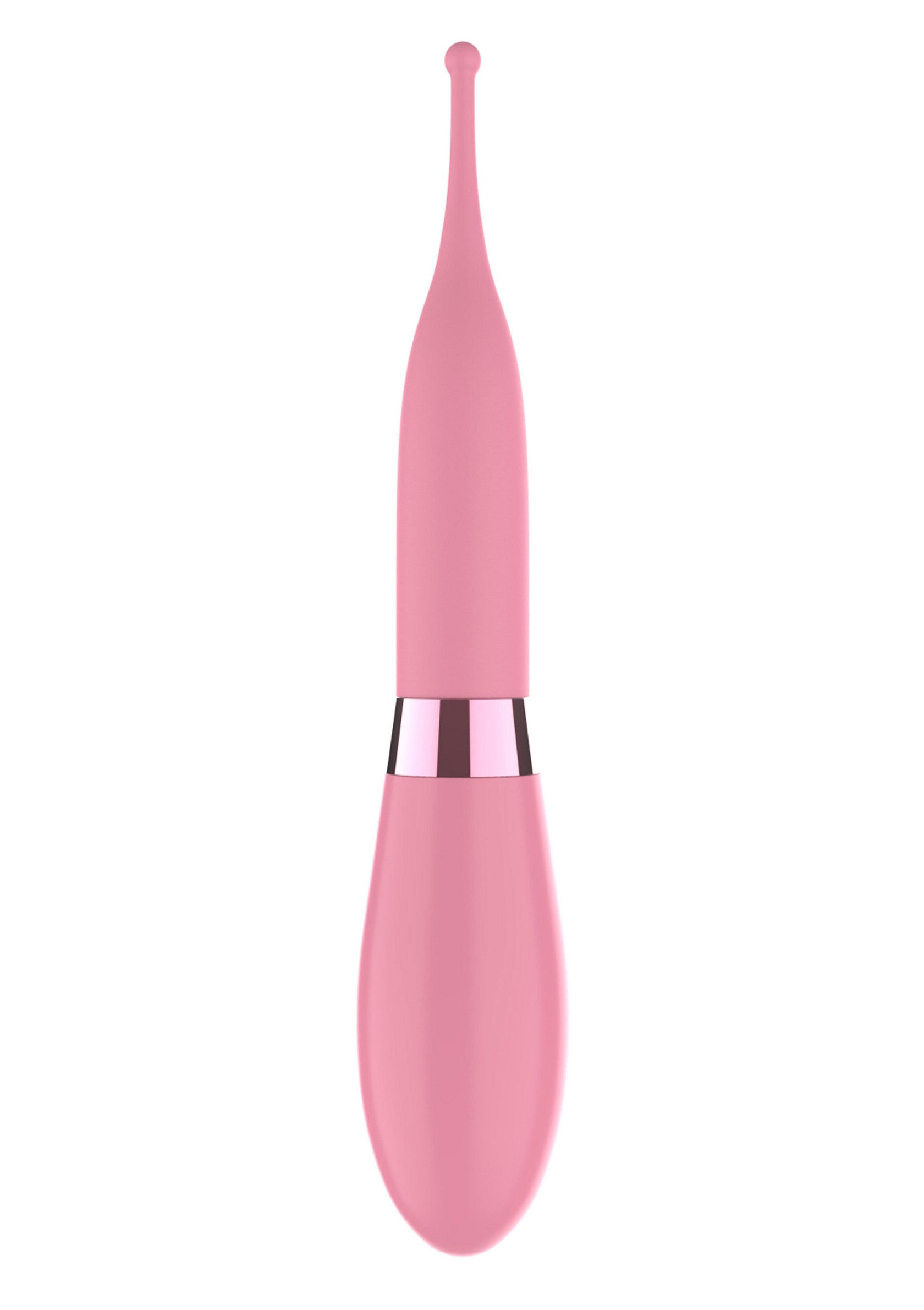 Vibromasseur rose élégant pour le plaisir personnel. Explorez des sensations uniques avec cet accessoire intime.; Elegante roze vibrator voor persoonlijk plezier. Ontdek unieke sensaties met dit intieme accessoire.; Sleek pink vibrator for personal pleasure. Explore unique sensations with this intimate accessory.