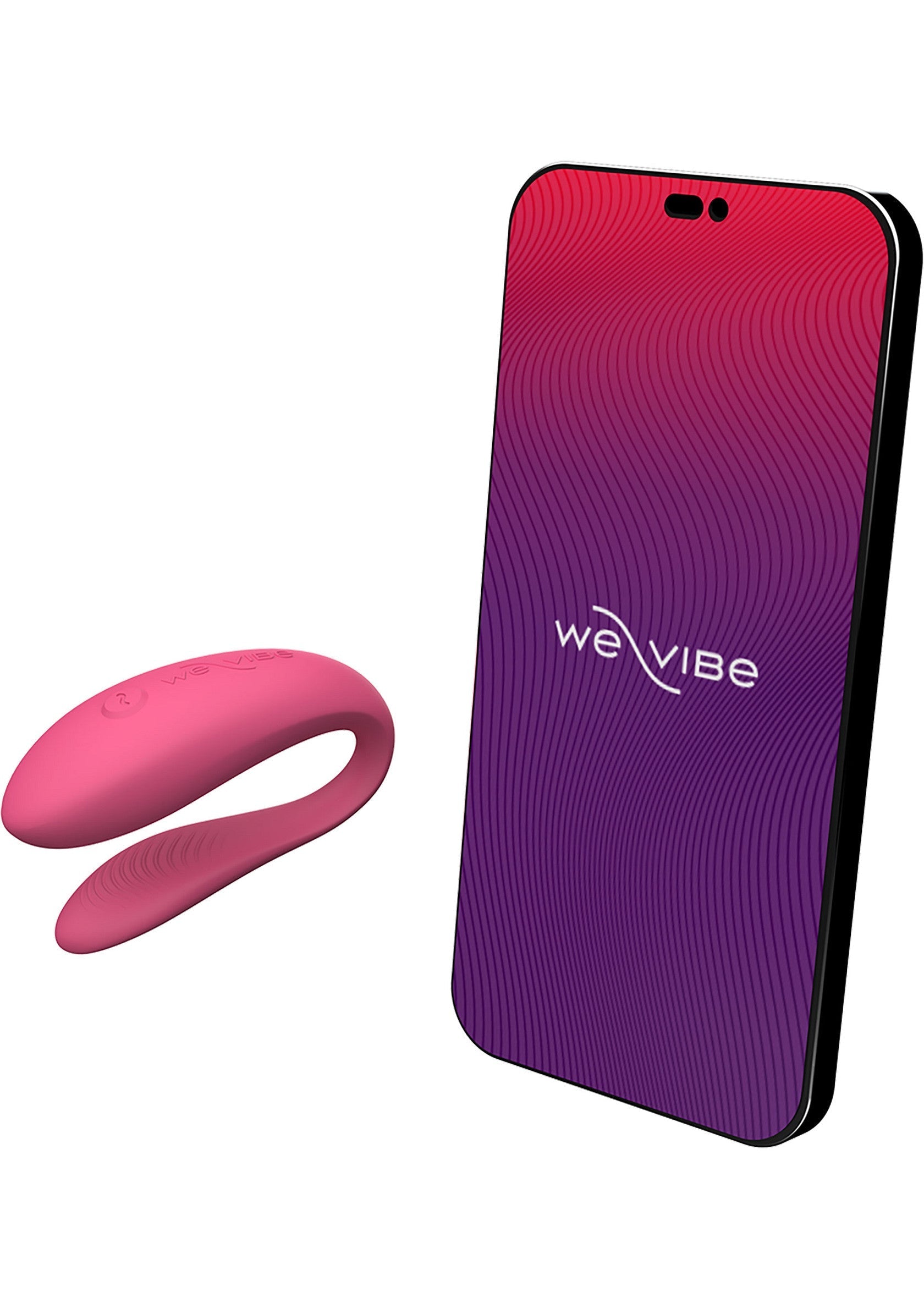 We-Vibe Nova 2 vibrateur couple rose avec pochette de transport. Jouets sexuels pour adultes.; We-Vibe Nova 2 roze koppel vibrator met opbergzakje. Seksspeeltjes voor volwassenen.; We-Vibe Nova 2 pink couples vibrator with travel pouch. Adult sex toys.