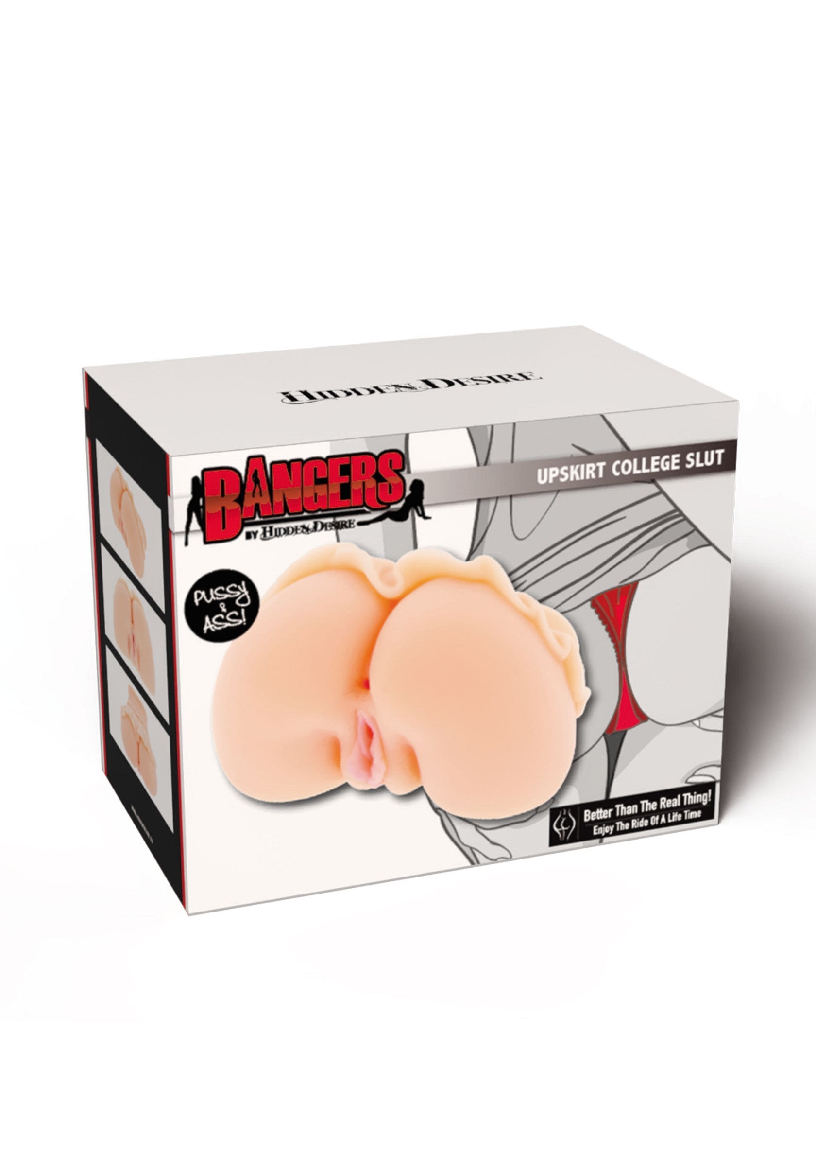 Boîte Bangers Upiskirt College Slut, pour adultes. Expériences intimes.; Bangers Upskirt College Slut doos, voor volwassenen. Intieme ervaringen.; Bangers Upskirt College Slut box, for adults. Intimate experiences.