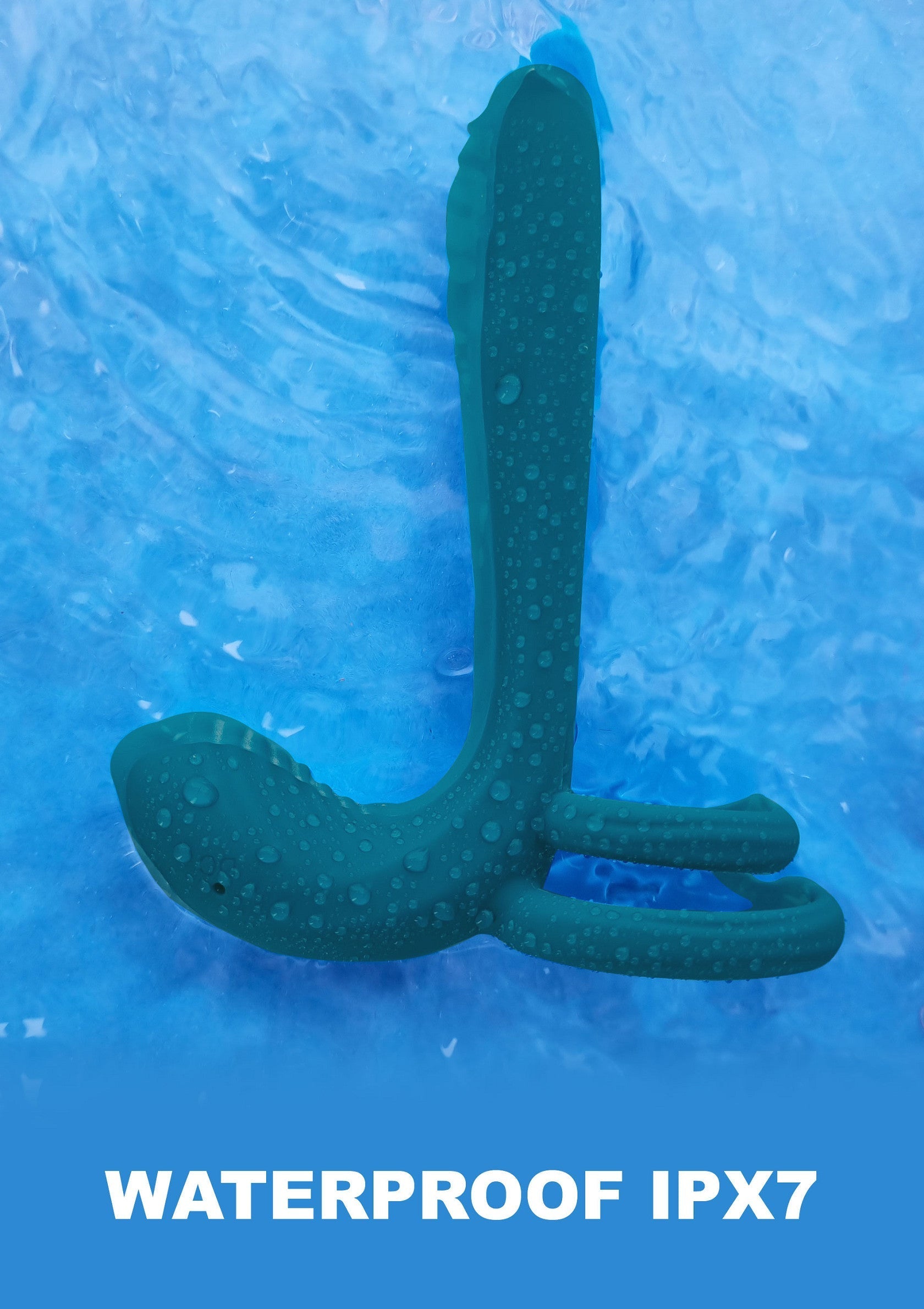 Jouet sexuel étanche IPX7 pour le plaisir aquatique. Explorez de nouvelles sensations avec ce vibromasseur submersible et polyvalent.; Waterdicht IPX7 seksspeeltje voor plezier in het water. Ontdek nieuwe sensaties met deze veelzijdige, dompelbare vibrator.; Waterproof IPX7 sex toy for aquatic fun. Explore new sensations with this versatile, submersible vibrator.