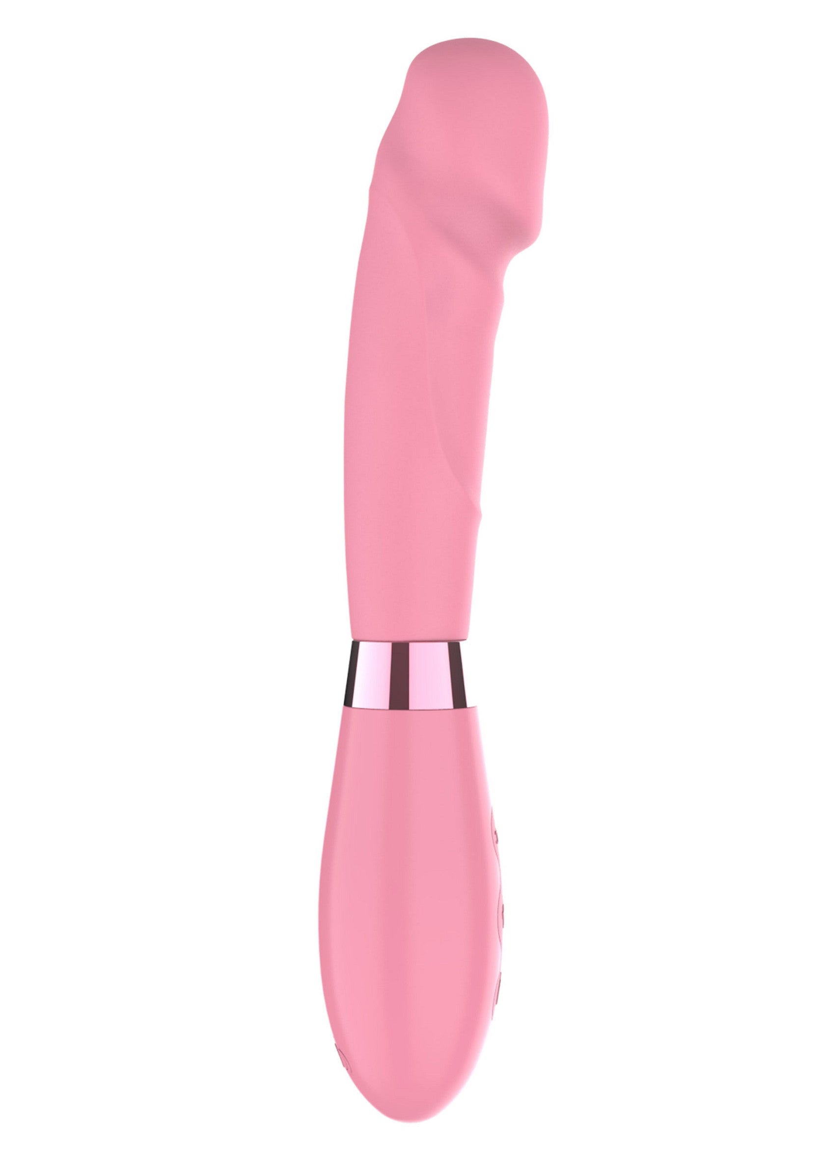 Vibromasseur rose pour le plaisir personnel.; Roze vibrator voor persoonlijk genot.; Pink vibrator for personal pleasure.