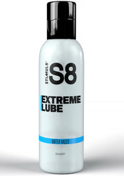Lubrifiant à base d'eau S8 Extreme Lube pour un plaisir intense. 250 ml. Achetez maintenant pour une expérience inoubliable!; S8 Extreme Lube glijmiddel op waterbasis voor intens genot. 250 ml. Koop nu voor een onvergetelijke ervaring!; S8 Extreme Lube water-based lubricant for intense pleasure. 250ml. Buy now for an unforgettable experience!