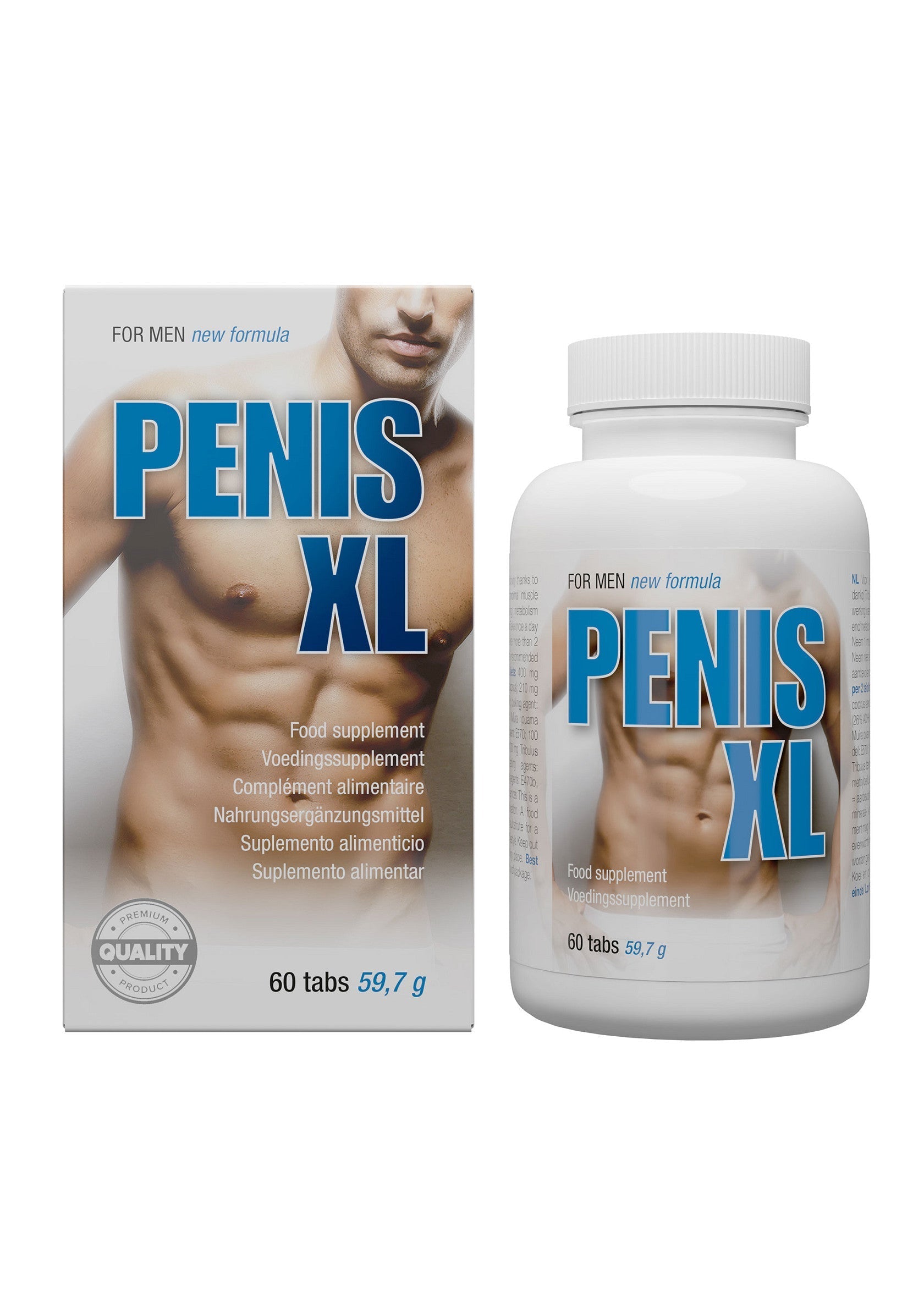 Pilules Penis XL pour hommes. Complément alimentaire pour améliorer la performance masculine.; Penis XL pillen voor mannen. Voedingssupplement voor verbeterde mannelijke prestaties.; Penis XL pills for men. Food supplement for enhanced male performance.
