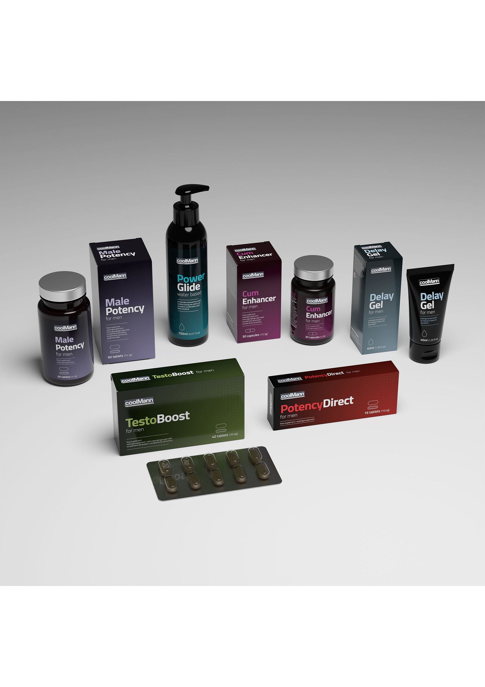 Gamme de produits pour améliorer la performance masculine. Potency, Testoboost, Delay Gel et plus encore. Achetez maintenant !; Assortiment producten om mannelijke prestaties te verbeteren. Potency, Testoboost, Delay Gel en meer. Koop nu!; Range of products to improve male performance. Potency, Testoboost, Delay Gel and more. Buy now!