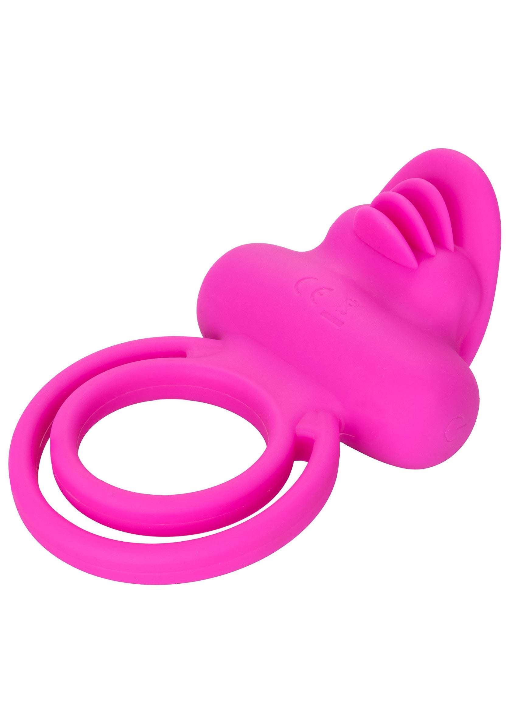 Anneau vibrant rose pour couple, stimulant et confortable pour plus de plaisir.; Roze vibrerende penisring voor koppels, stimulerend en comfortabel voor meer genot.; Pink vibrating cock ring for couples, stimulating and comfortable for enhanced pleasure.
