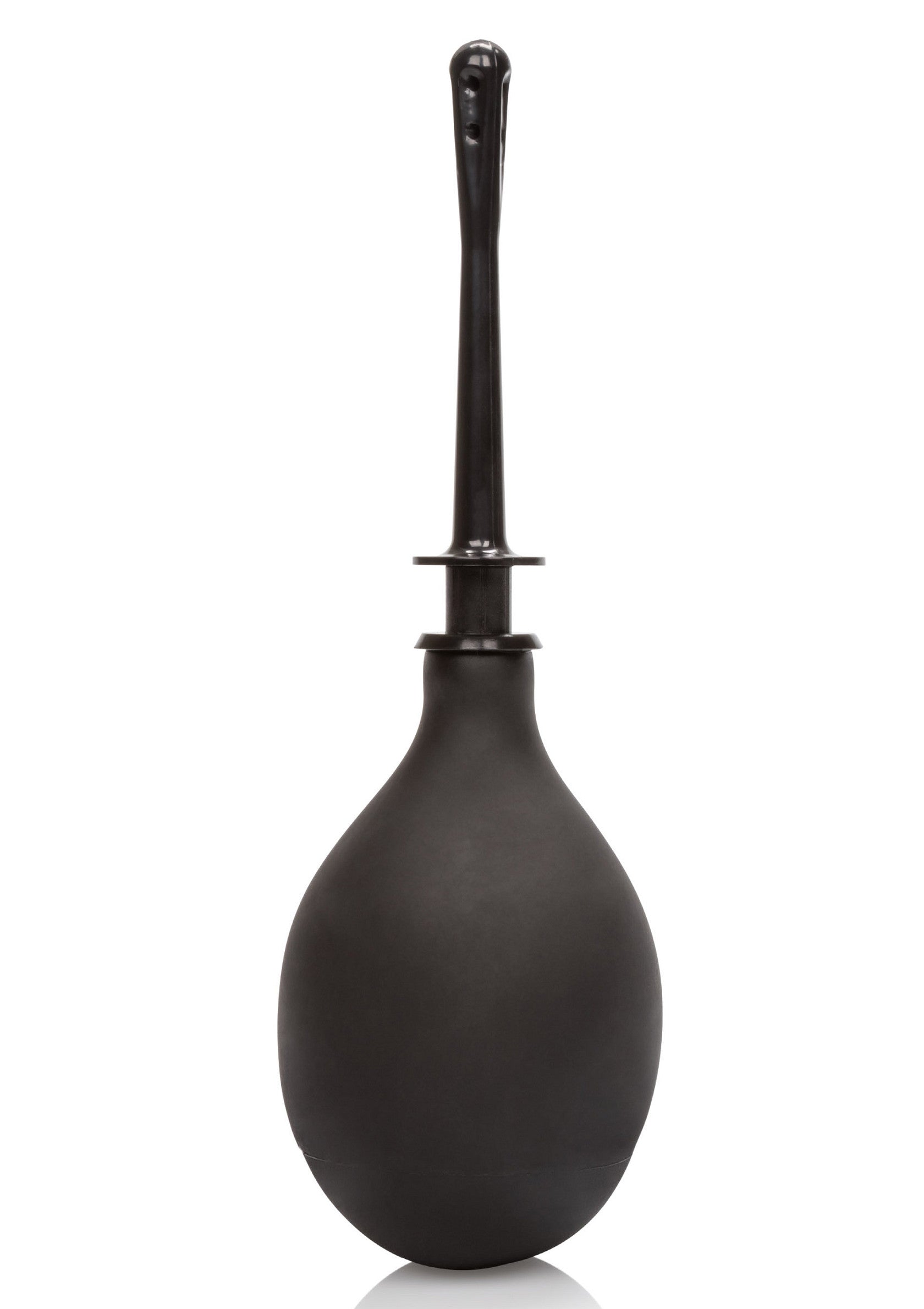Poire à lavement noire pour l'hygiène intime et anale.; Zwarte klysma-peer voor intieme en anale hygiëne.; Black enema bulb for intimate and anal hygiene.