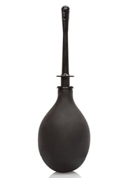Poire à lavement noire pour l'hygiène intime et anale.; Zwarte klysma-peer voor intieme en anale hygiëne.; Black enema bulb for intimate and anal hygiene.