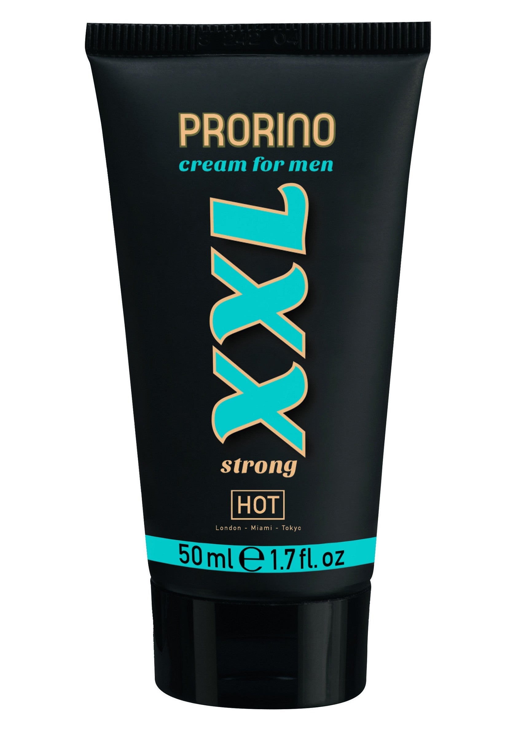 Crème pour homme Prorino XXL, pour une sensation forte et chaude. 50ml; Prorino XXL crème voor mannen, voor een sterk en warm gevoel. 50ml; Prorino XXL cream for men, for a strong and hot sensation. 50ml