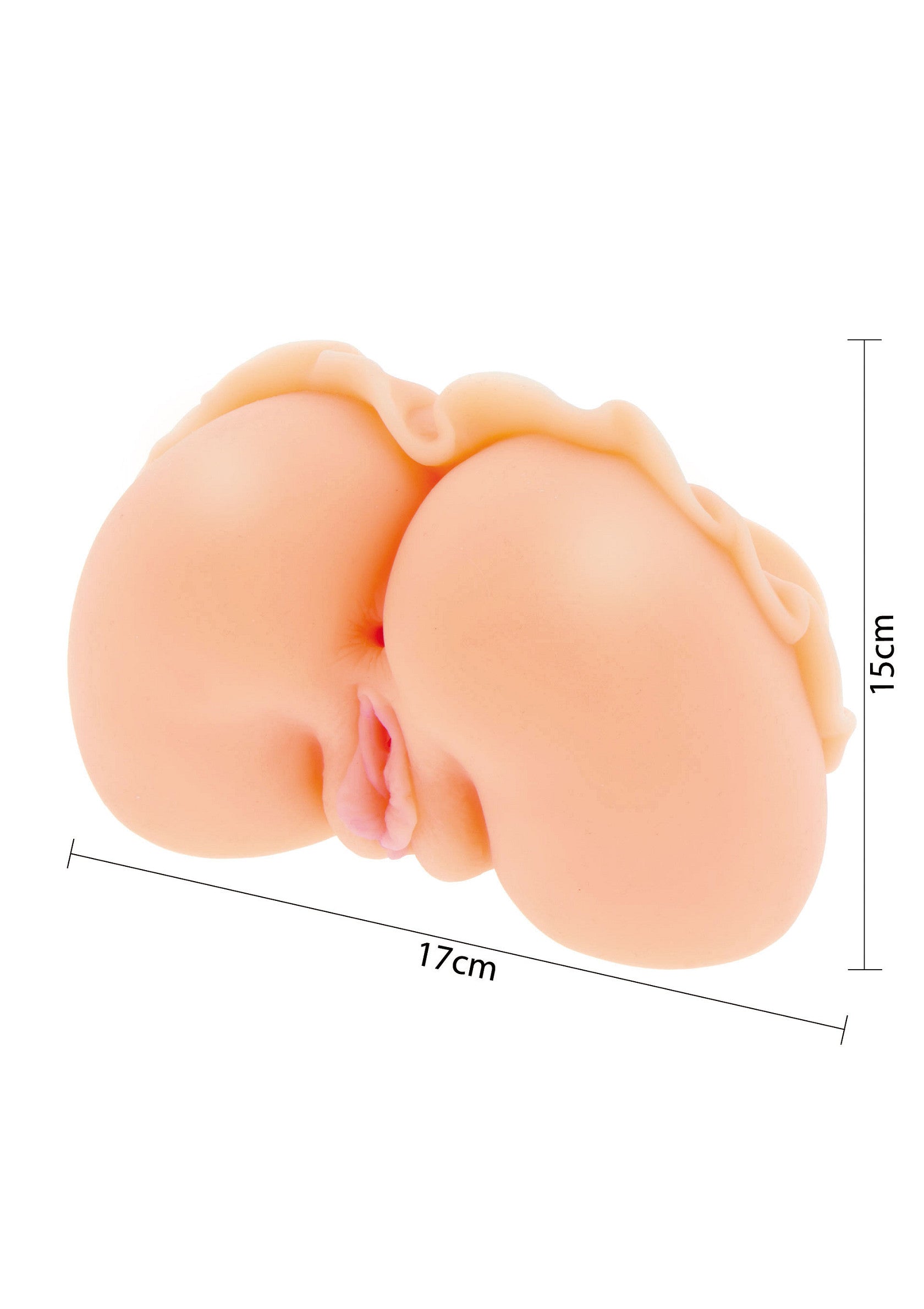 Poupée réaliste pour des plaisirs intenses. Texture douce et dimensions parfaites (15x17cm).; Realistische pop voor intense genoegens. Zachte textuur en perfecte afmetingen (15x17cm).; Realistic doll for intense pleasure. Soft texture and perfect dimensions (15x17cm).