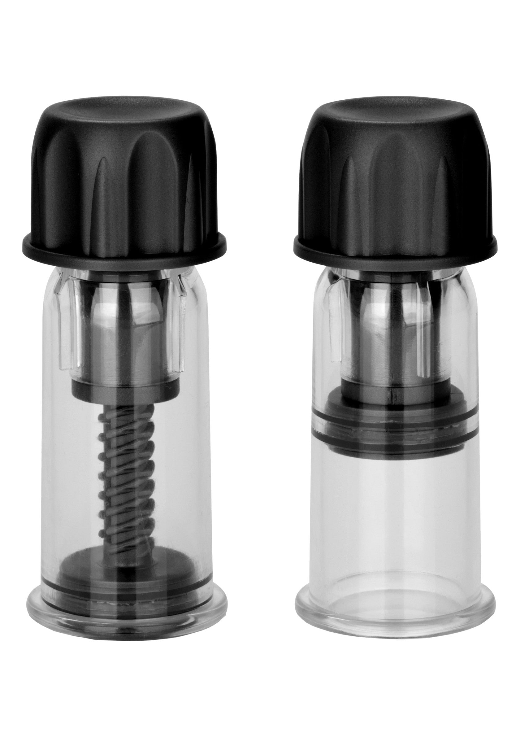 Ensemble de deux pompes d'amélioration mammaire. Augmentez votre volume naturellement.; Set van twee borstvergrotingspompen. Vergroot uw volume op natuurlijke wijze.; Set of two breast enhancement pumps. Enlarge your volume naturally.
