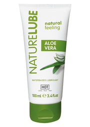 Naturelube lubrifiant à base d'eau à l'aloe vera, sensation naturelle, 100 ml. Pour le plaisir et le confort intime.; Naturelube glijmiddel op waterbasis met aloë vera, natuurlijk gevoel, 100 ml. Voor intiem plezier en comfort.; Naturelube water-based lubricant with aloe vera, natural feeling, 100 ml. For intimate pleasure and comfort.