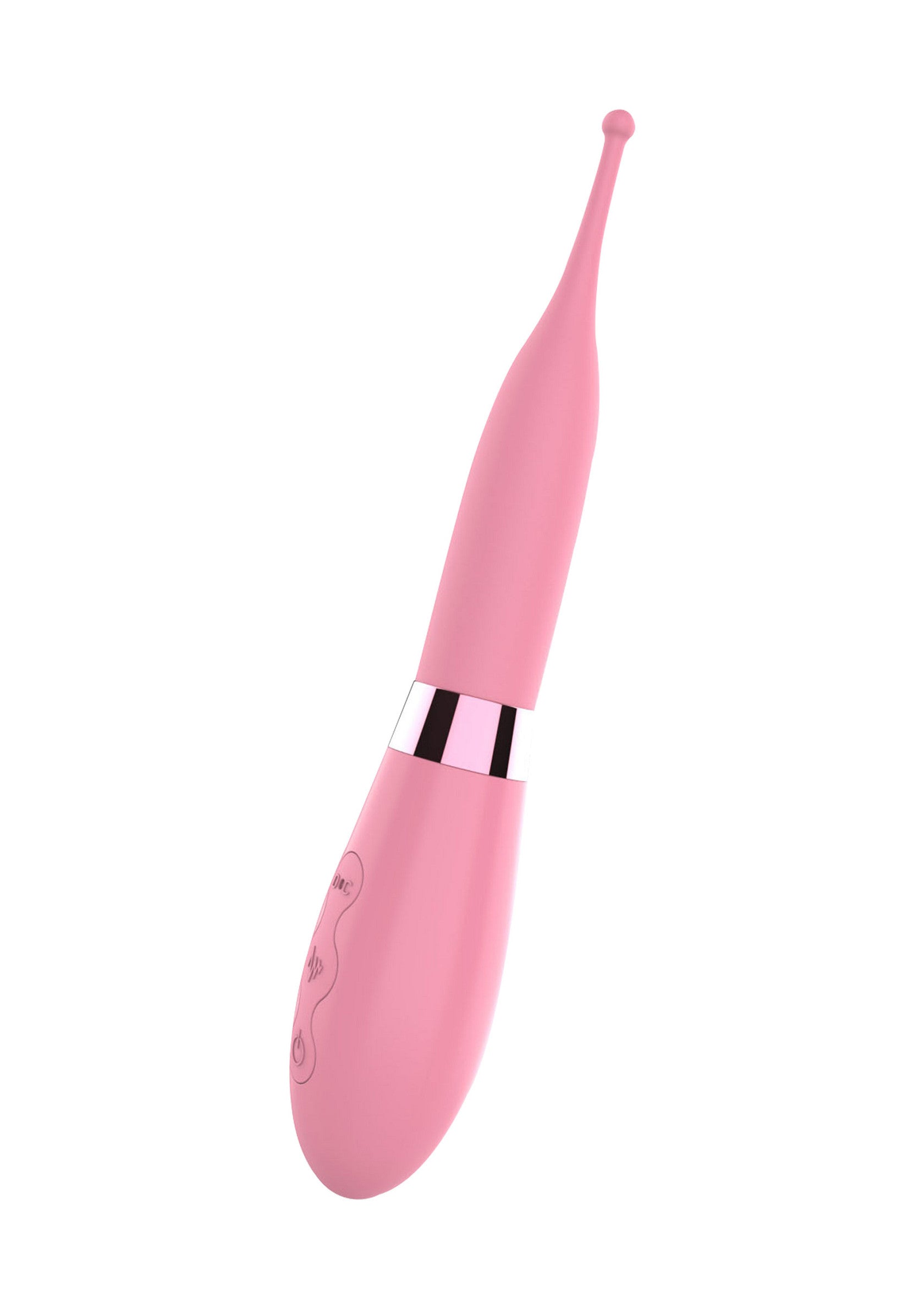 Vibromasseur rose élégant pour le plaisir solo ou partagé. Découvrez des sensations intenses!; Elegante roze vibrator voor solo of gedeeld plezier. Ontdek intense sensaties!; Sleek pink vibrator for solo or shared pleasure. Discover intense sensations!