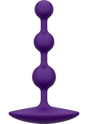 Plug anal violet avec trois boules. Découvrez le plaisir anal avec ce jouet discret et élégant.; Paarse anale plug met drie ballen. Ontdek anale plezier met dit discrete en elegante speeltje.; Purple anal plug with three beads. Discover anal pleasure with this discreet and elegant toy.