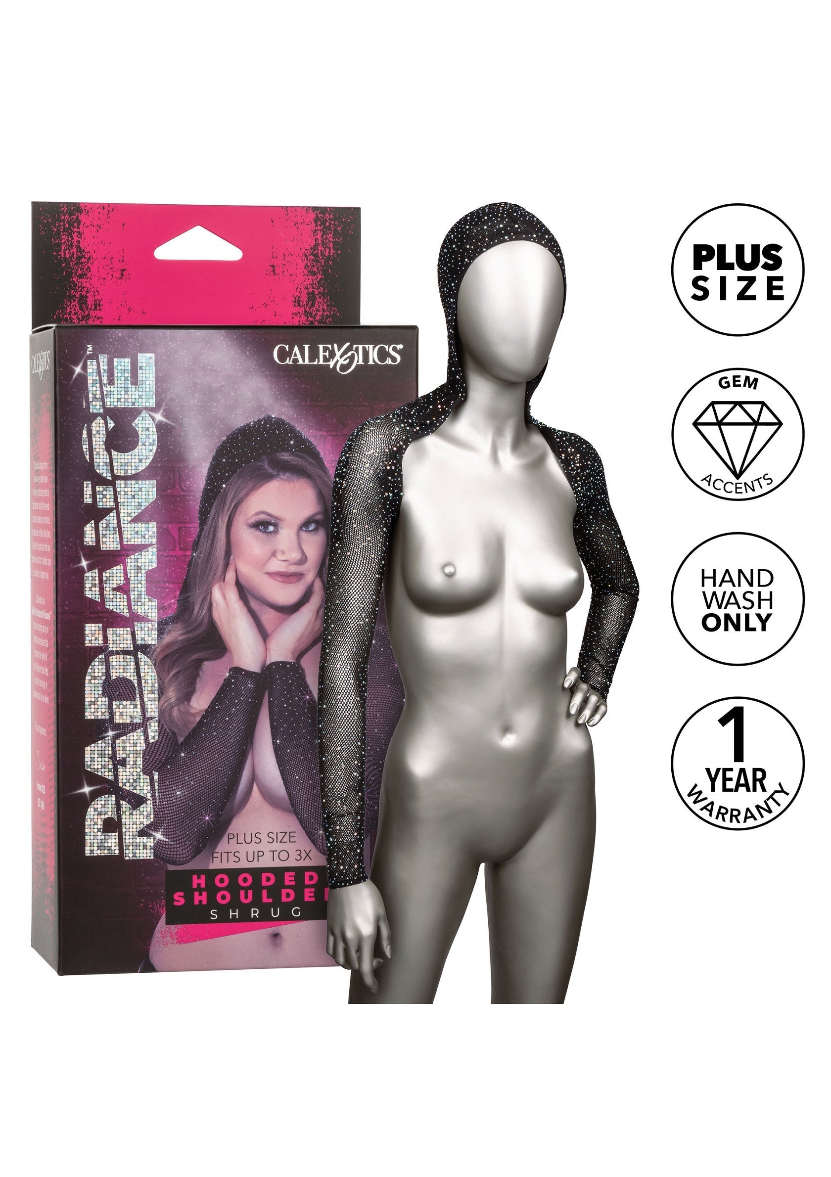CalExotics Hooded Shoulder Shrug Plus