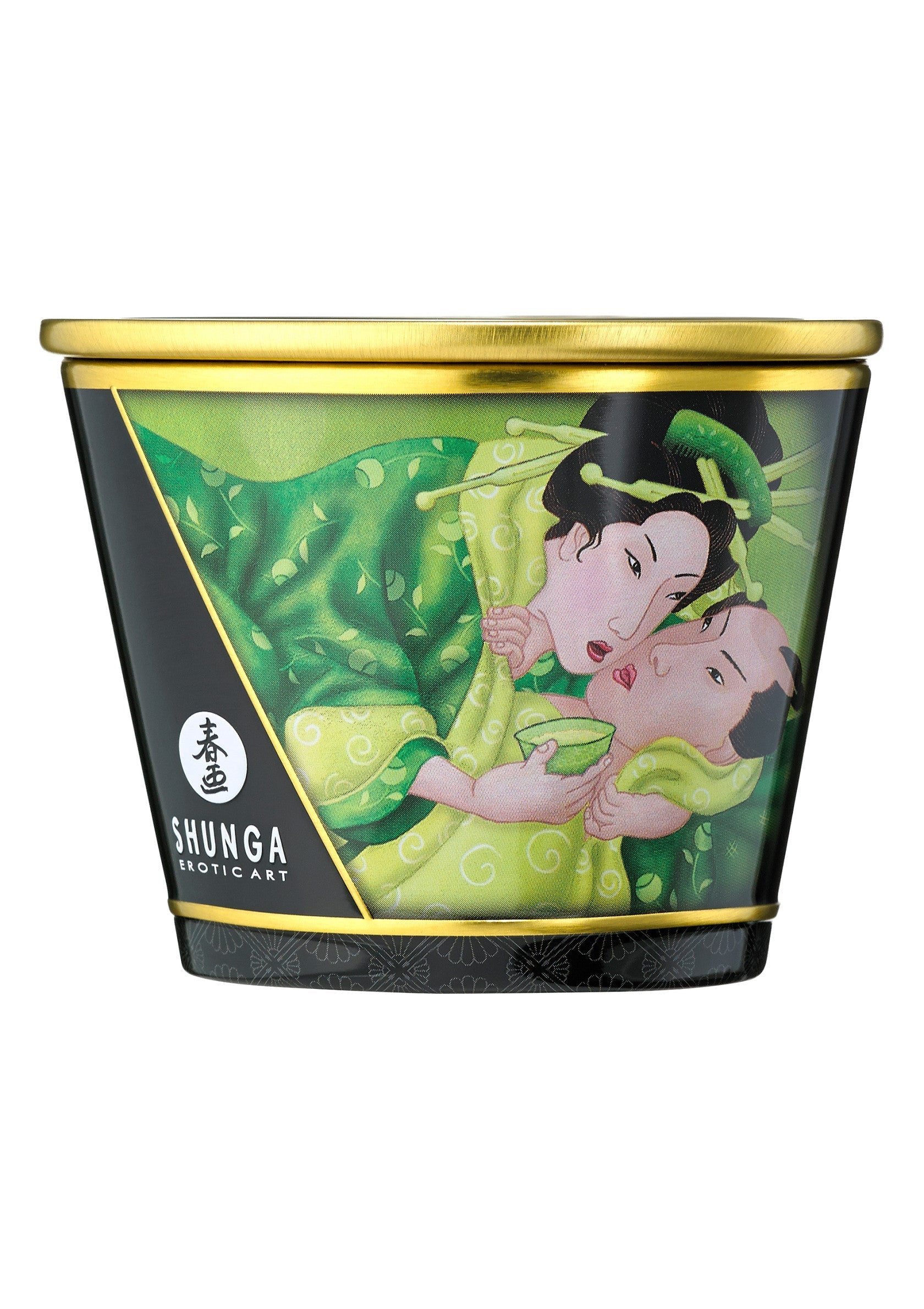 Bougie Shunga Art Érotique avec illustration inspirée du Shunga. Parfait pour une ambiance sensuelle et relaxante.; Shunga Erotische Kunst kaars met Shunga-geïnspireerde illustratie. Perfect voor een sensuele en ontspannen sfeer.; Shunga Erotic Art candle with Shunga-inspired illustration. Perfect for a sensual and relaxing atmosphere.