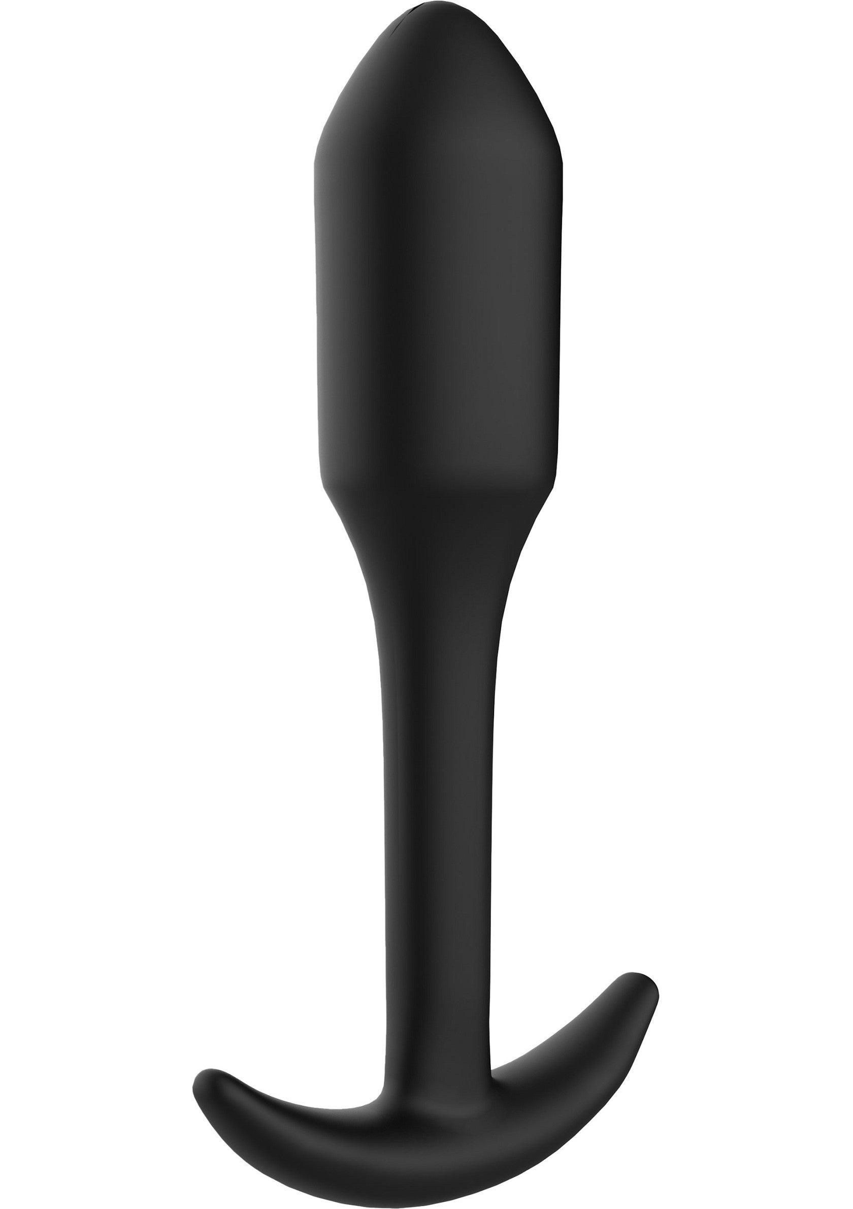 Plug anal noir lisse pour le plaisir et l'exploration. Conception ergonomique pour un confort optimal.; Gladde zwarte anale plug voor genot en verkenning. Ergonomisch ontwerp voor optimaal comfort.; Smooth black anal plug for pleasure and exploration. Ergonomic design for optimal comfort.