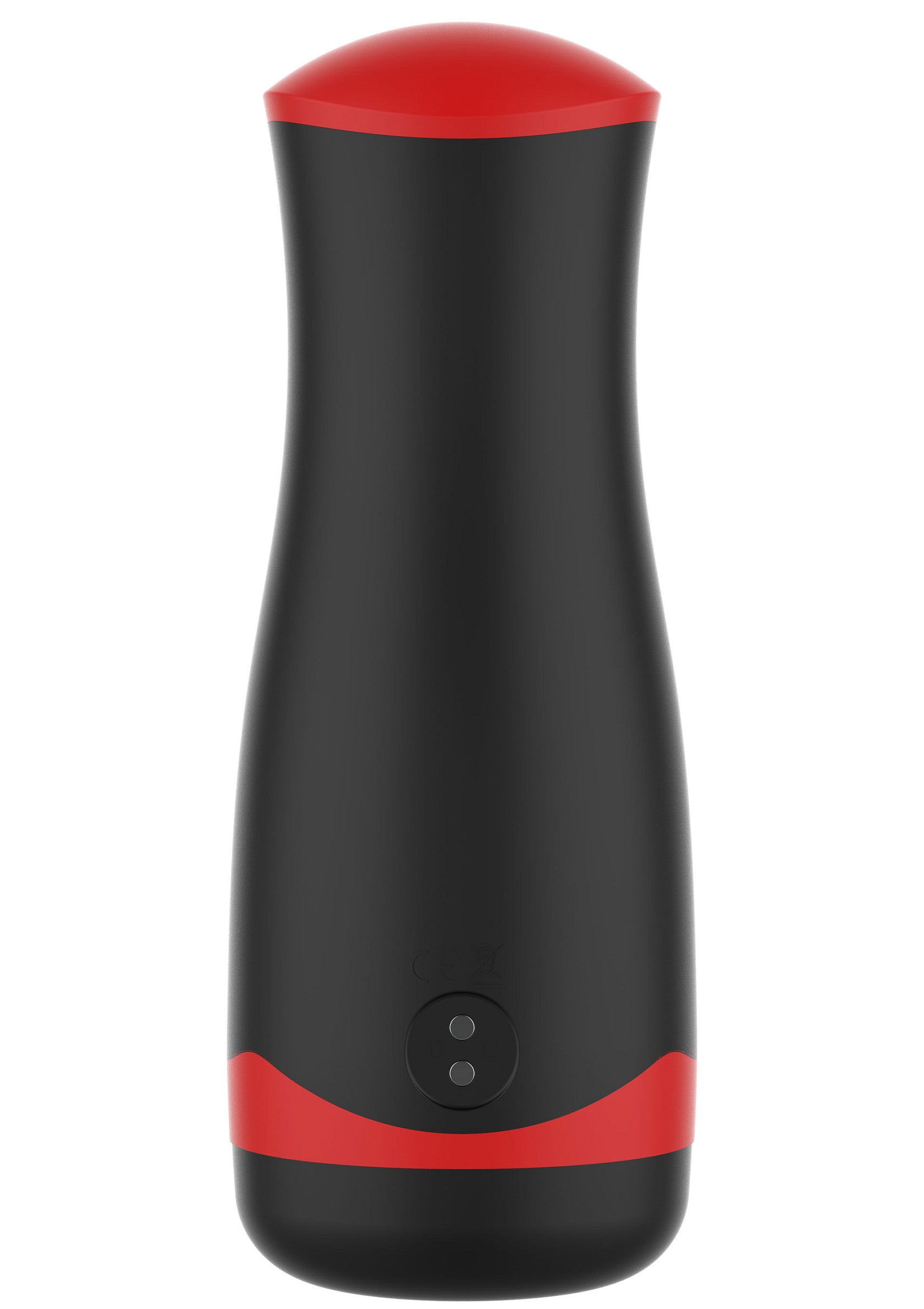 Manchon vibrant noir et rouge pour hommes. Plaisir intense garanti!; Zwarte en rode vibrerende masturbator voor mannen. Gegarandeerd intens plezier!; Black and red vibrating masturbator for men. Guaranteed intense pleasure!