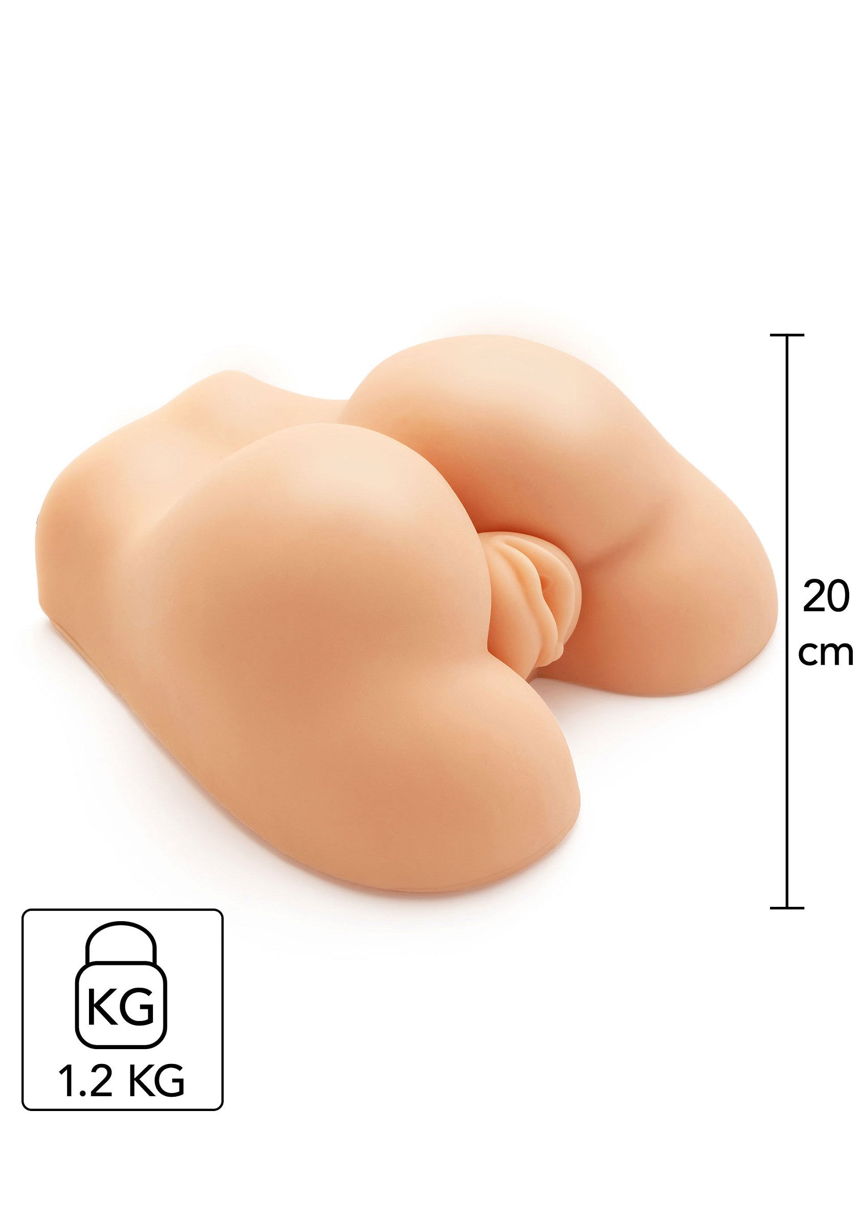 Jouet réaliste pour adultes, 20cm, 1.2kg. Texturé pour un plaisir intense.; Realistisch volwassenenspeeltje, 20cm, 1.2kg. Gestructureerd voor intens plezier.; Realistic adult toy, 20cm, 1.2kg. Textured for intense pleasure.