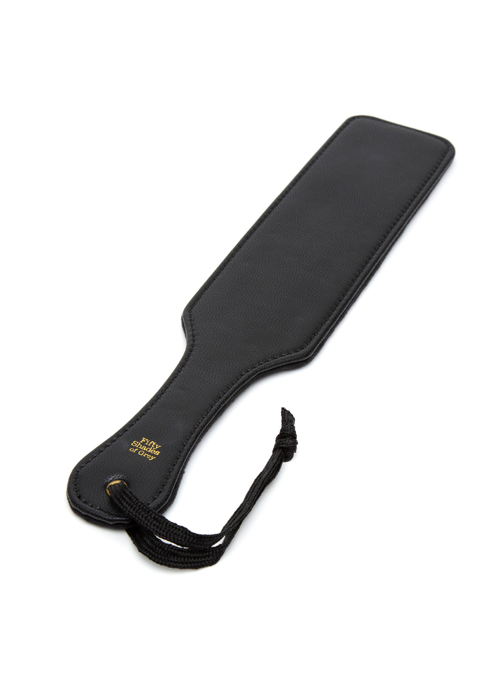 Palette de fessée noire "50 nuances de Grey" pour des jeux de rôle sensuels et une discipline érotique. Idéal pour le BDSM.; Zwarte "50 Shades of Grey" paddle voor sensuele rollenspellen en erotische discipline. Ideaal voor BDSM.; Black "50 Shades of Grey" paddle for sensual role play & erotic discipline. Ideal for BDSM.