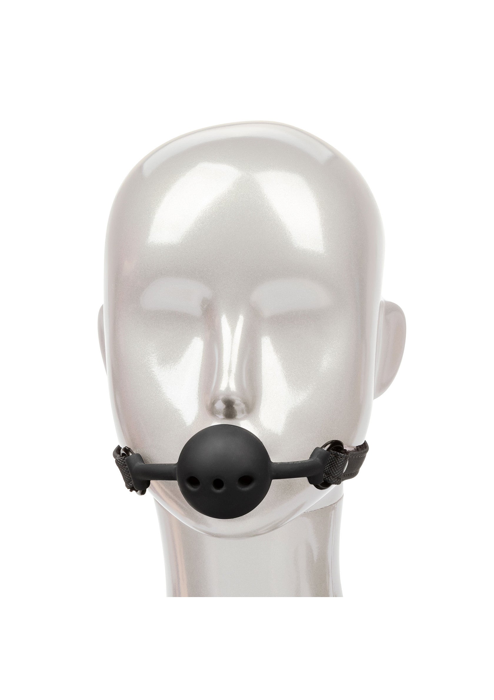 Bâillon sphérique noir ajustable. Découvrez notre collection de bâillons pour adultes.; Verstelbare zwarte kogelknevel. Ontdek onze collectie knevels voor volwassenen.; Adjustable black ball gag. Discover our collection of adult gags.