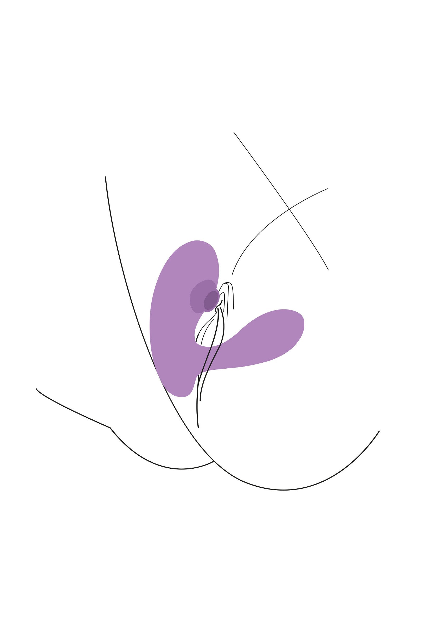 Art minimaliste abstrait violet et noir sur fond blanc pour une décoration murale moderne et élégante.; Abstracte minimalistische kunst in paars en zwart op een witte achtergrond voor een moderne en elegante wanddecoratie.; Abstract minimalist art in purple and black on a white background for modern, elegant wall decor.