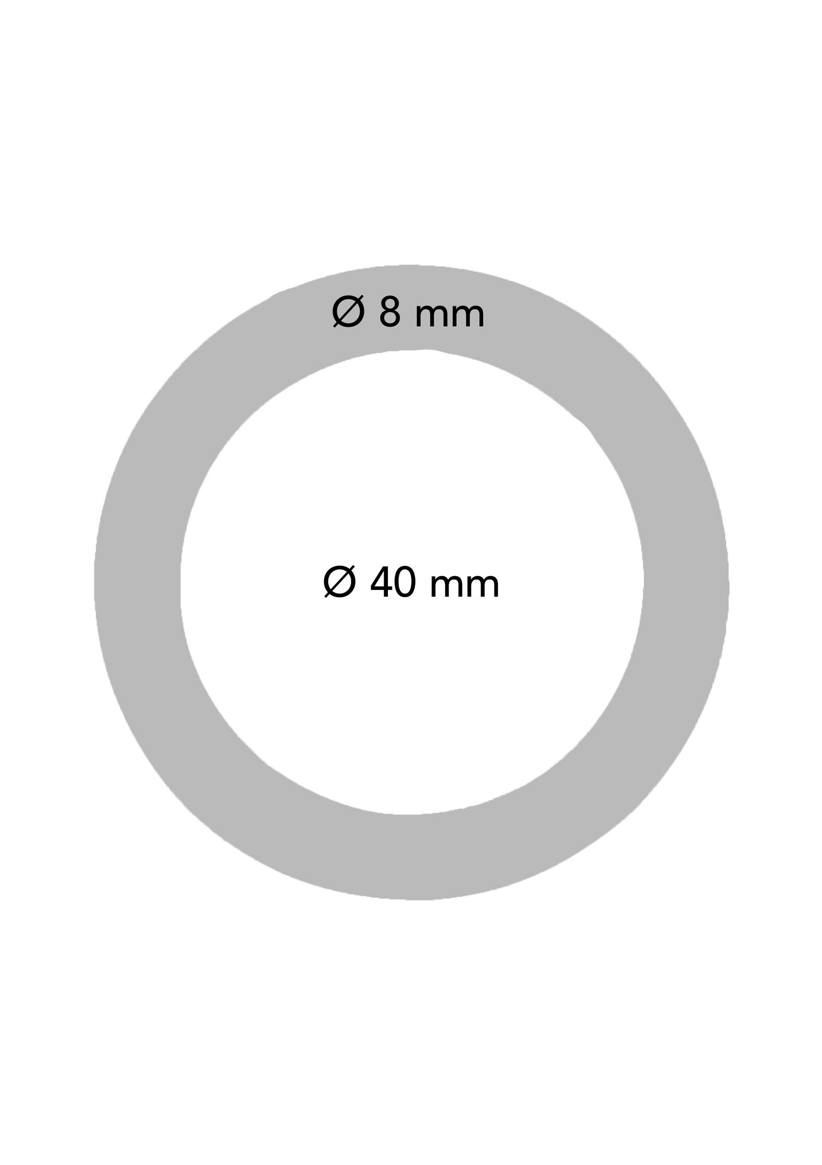 Joint torique, diamètre intérieur 40mm, diamètre extérieur 8mm. Pièce de rechange idéale pour étanchéité.; O-ring, binnendiameter 40mm, buitendiameter 8mm. Ideaal vervangstuk voor afdichting.; O-ring, 40mm inner diameter, 8mm outer diameter. Ideal replacement part for sealing.