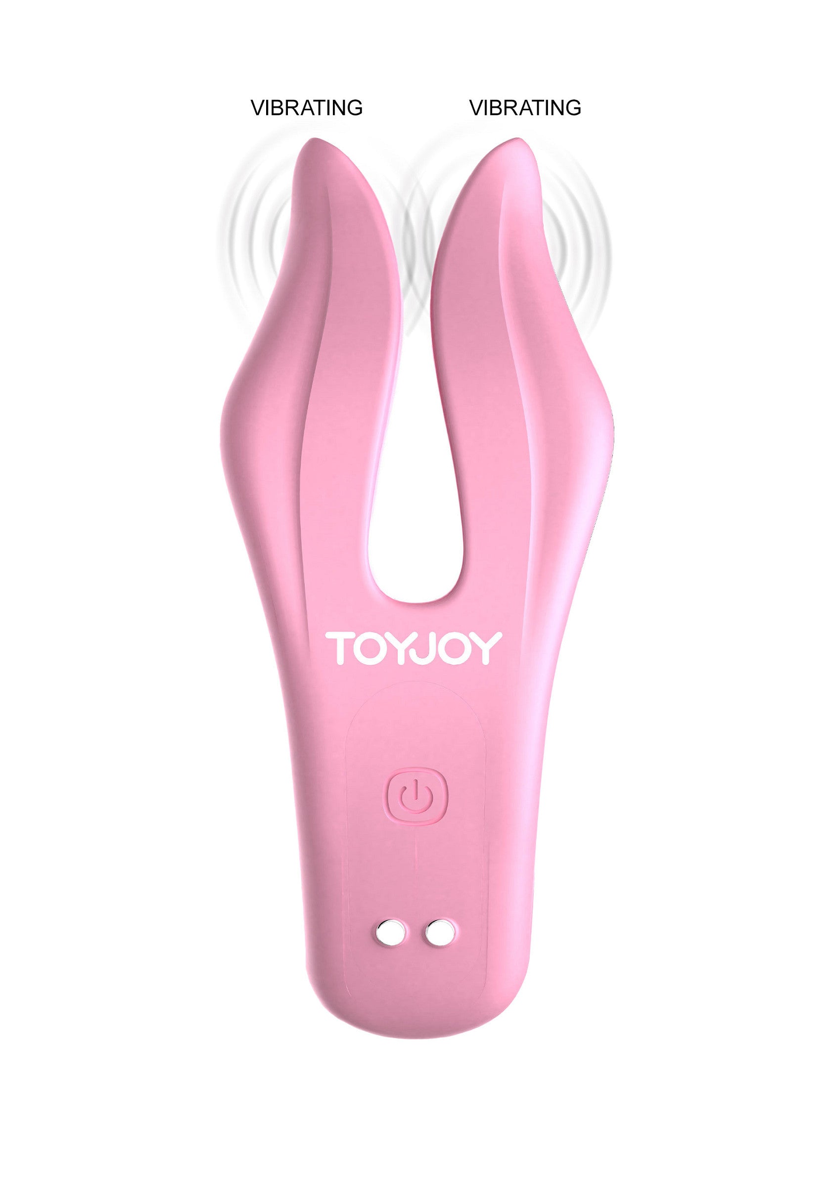 Vibromasseur rose ToyJoy avec forme oreilles de lapin. Plaisir et stimulation garantis !; Roze ToyJoy vibrator in de vorm van konijnenoren. Gegarandeerd plezier en stimulatie!; Pink ToyJoy vibrator in the shape of bunny ears. Guaranteed pleasure and stimulation!