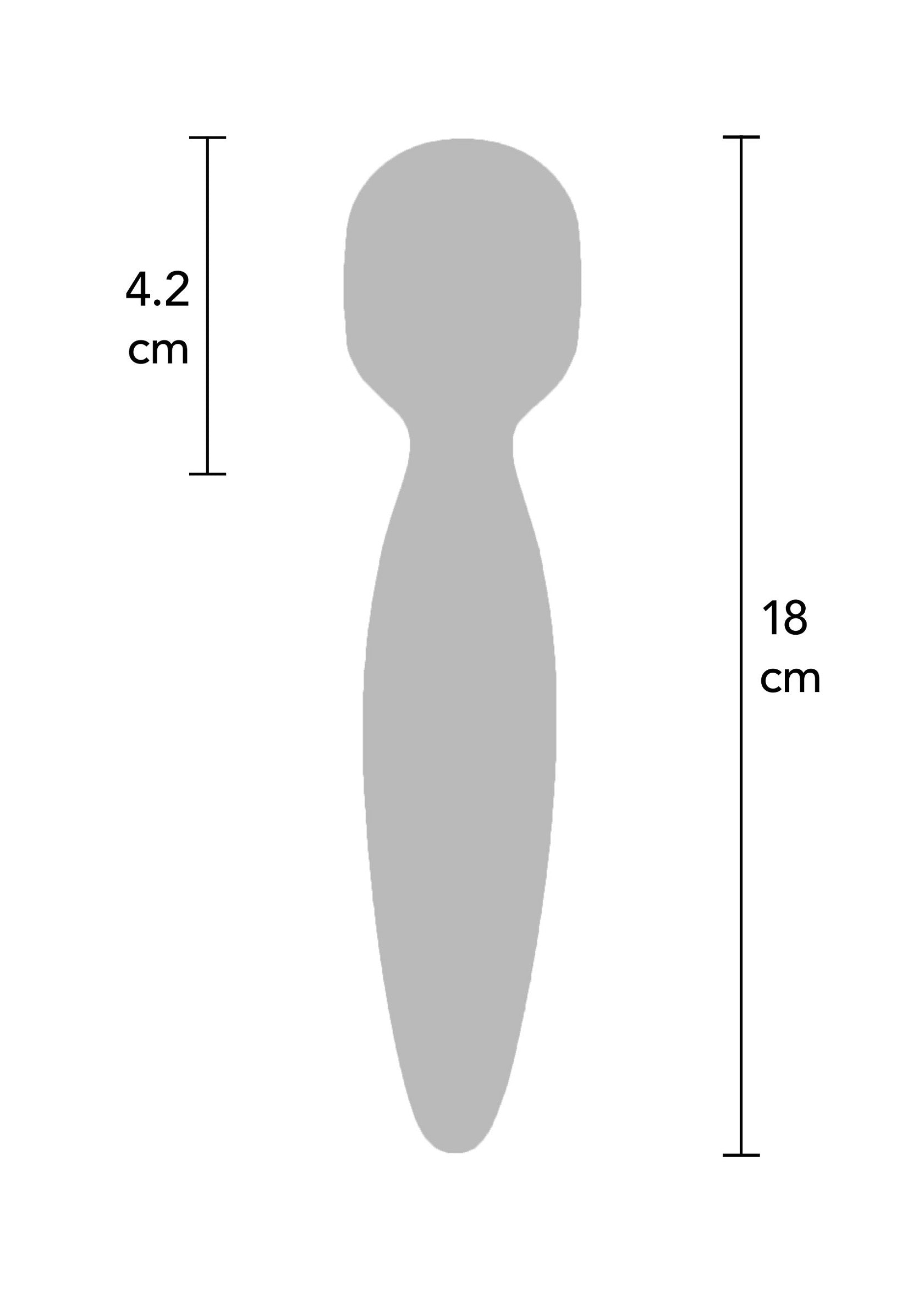 Dimensions d'une spatule : 18 cm de long et 4.2 cm de large. Parfait pour la cuisine et la pâtisserie.; Afmetingen van een spatel: 18 cm lang en 4.2 cm breed. Perfect voor koken en bakken.; Spatula dimensions: 18 cm long and 4.2 cm wide. Perfect for cooking and baking.