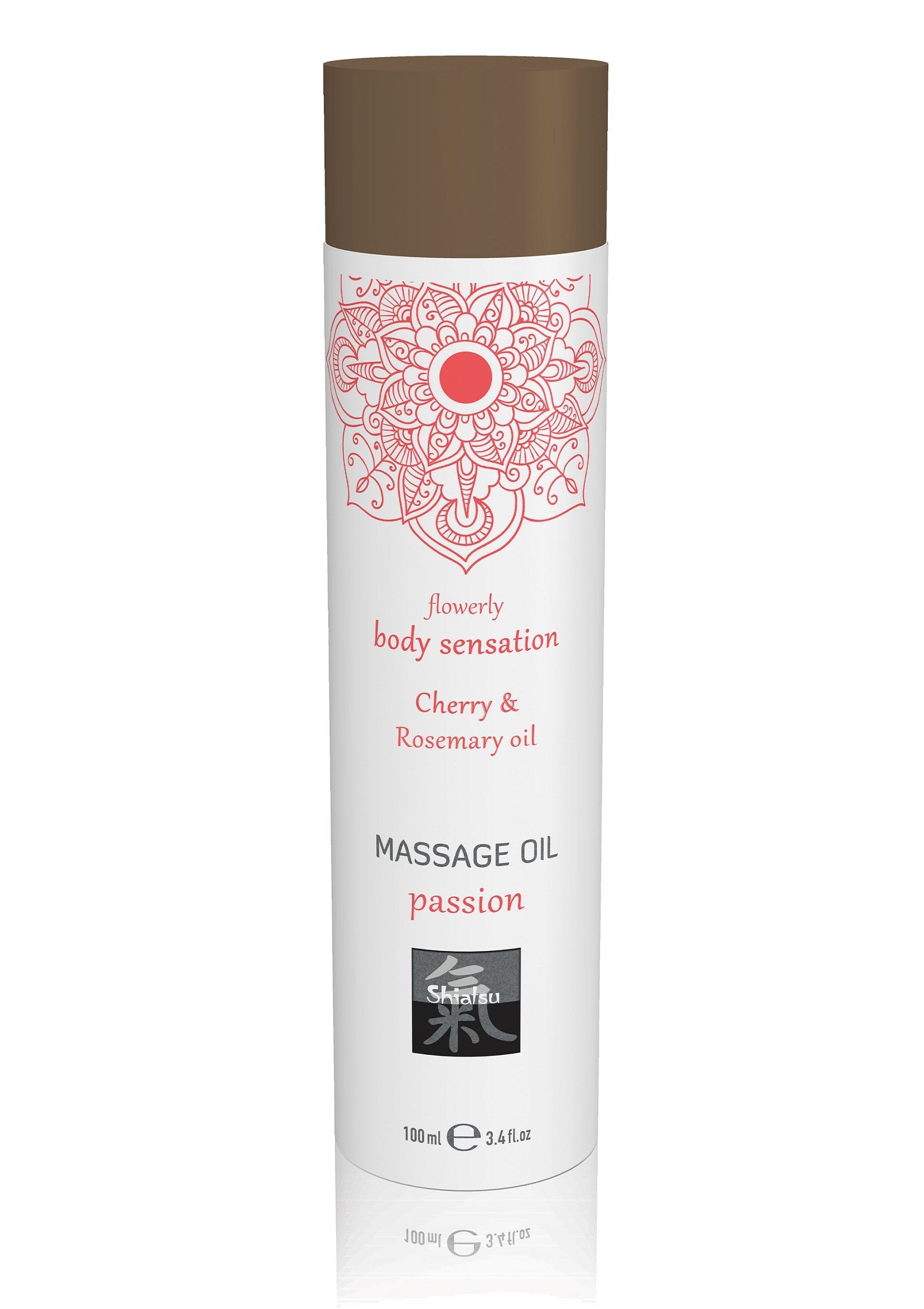 Huile de massage Passion Shistio, sensation florale pour le corps, cerise et romarin. 100ml. Pour une peau douce et parfumée.; Shistio massageolie Passion, bloemige bodysensatie met kers en rozemarijn. 100ml. Voor een zachte en geurige huid.; Shistio Massage Oil Passion, flowery body sensation with cherry & rosemary oil. 100ml. For soft, fragrant skin.